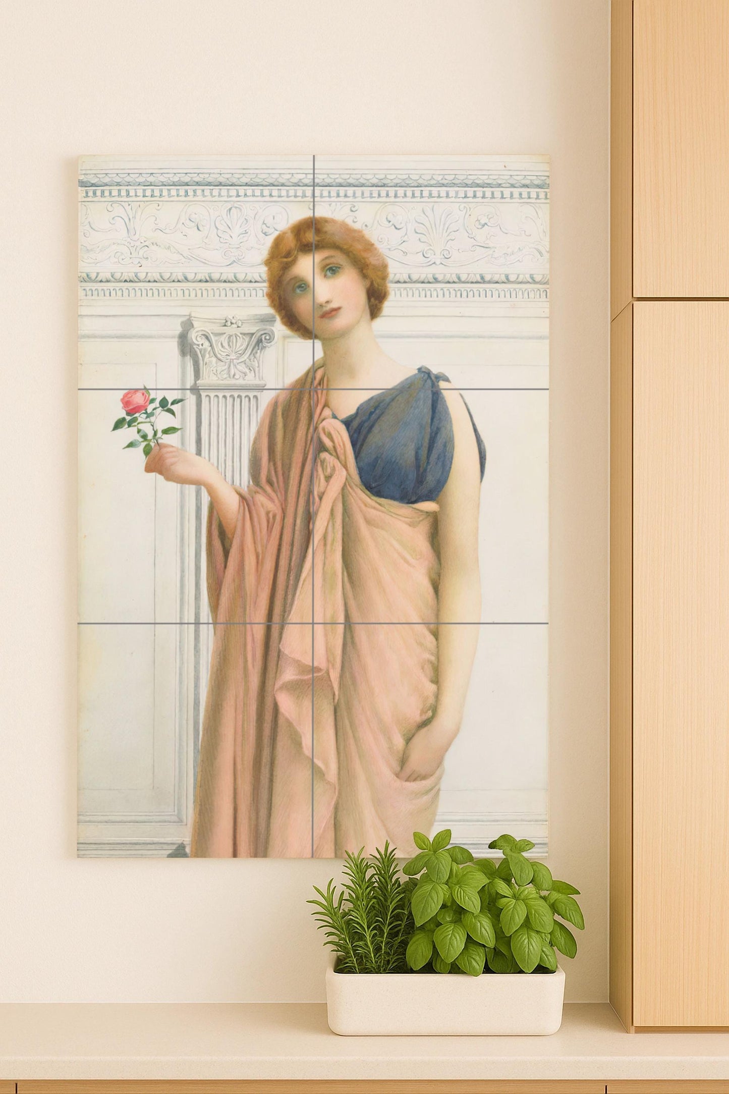 Grace and quietud · Ceramic Wall Mural — Decorative Pattern Mural