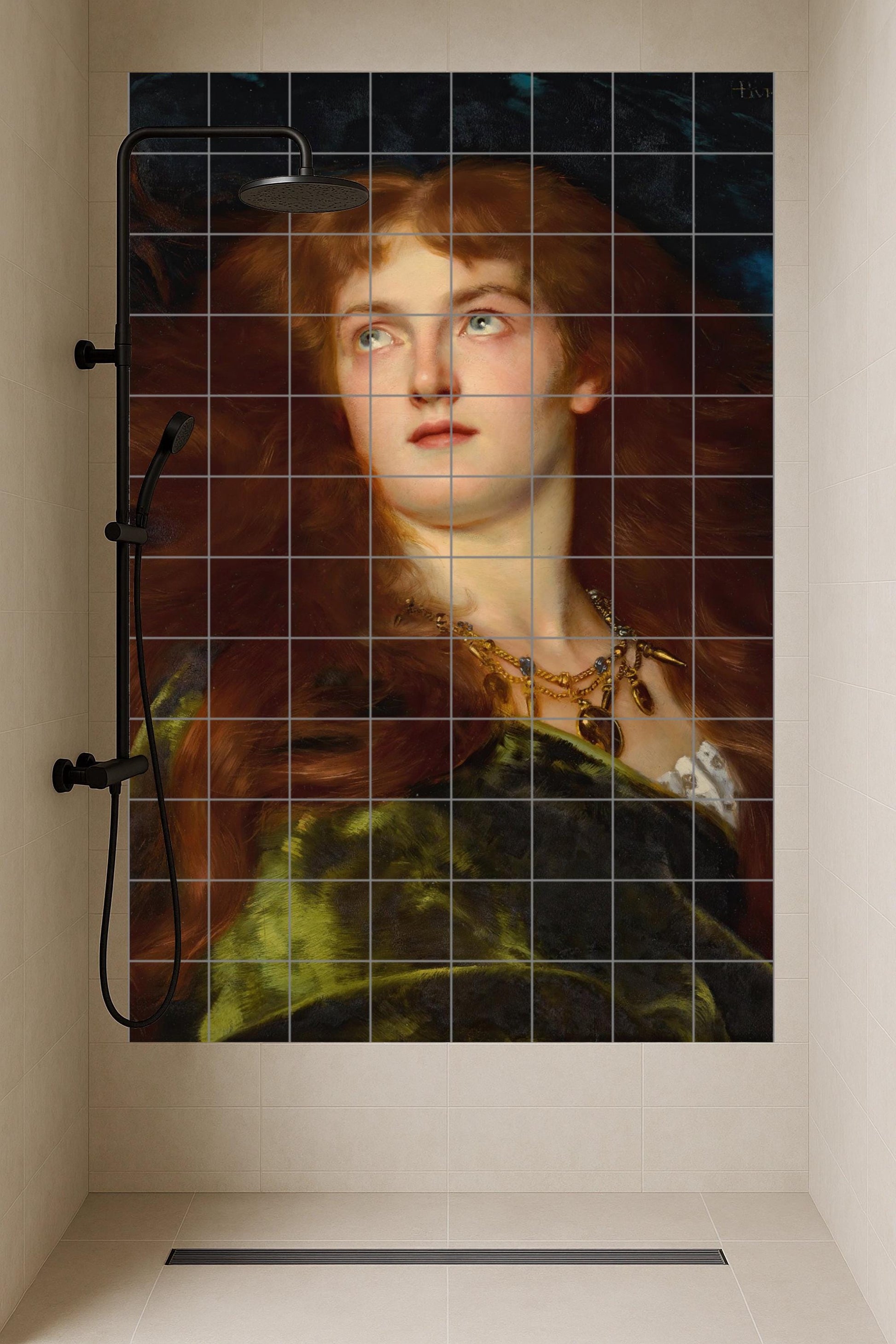 Belleza di la Donna — Murale in Piastrelle di Ceramica · Murale a Motivi Decorativi
