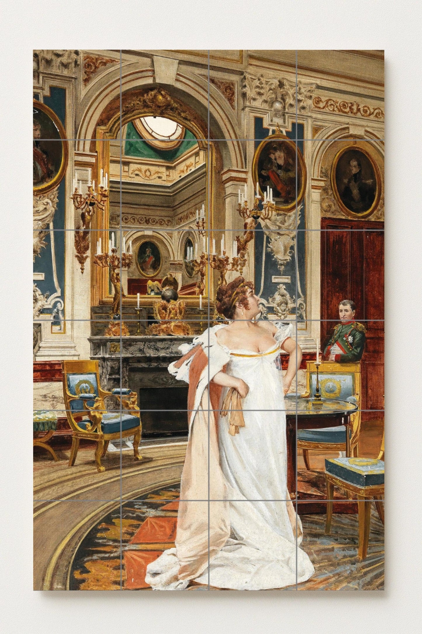 Napoleón und Josefina — Museums-Reproduktion, Wandkunst aus Keramikfliesen