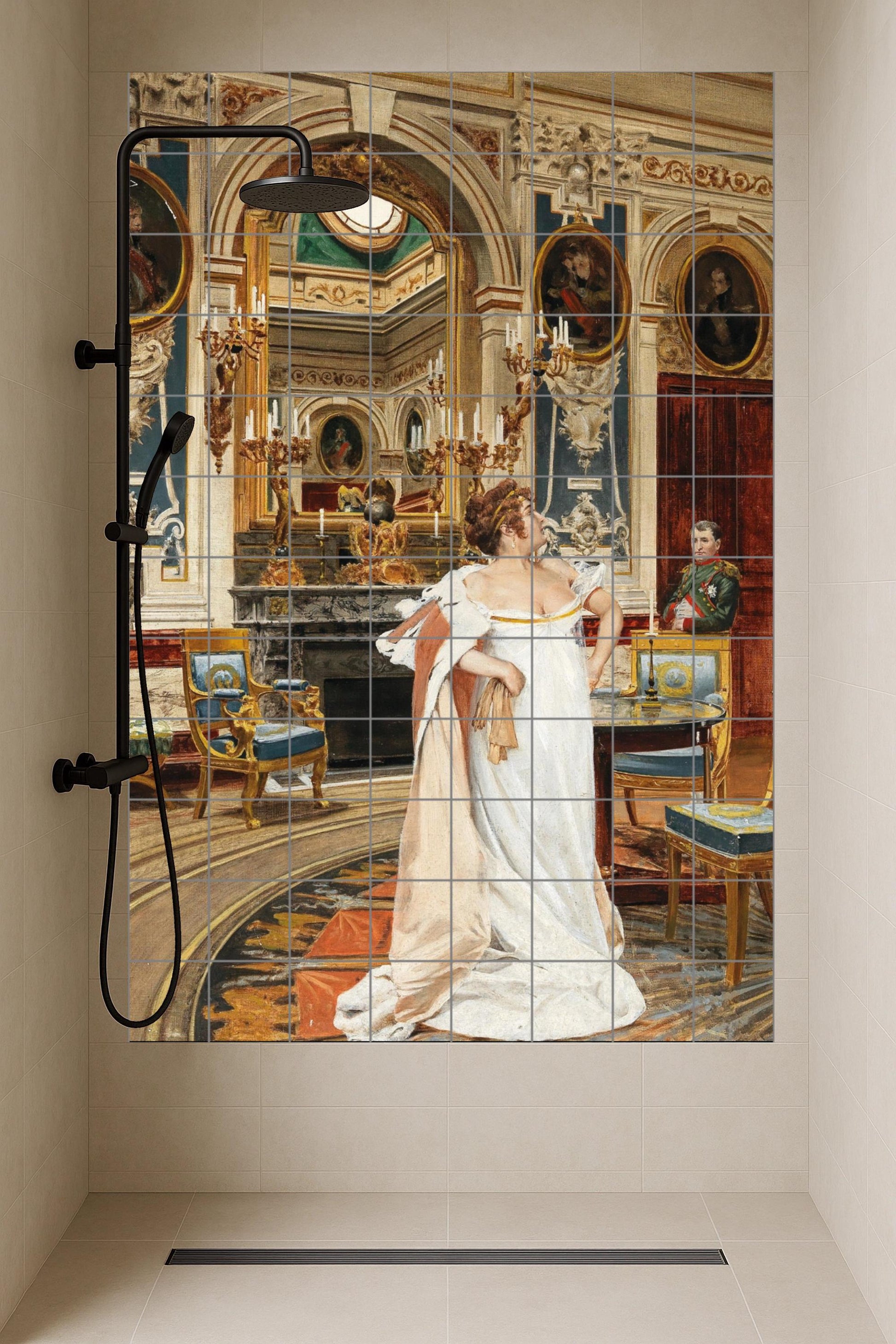 Napoleón und Josefina — Museums-Reproduktion, Wandkunst aus Keramikfliesen