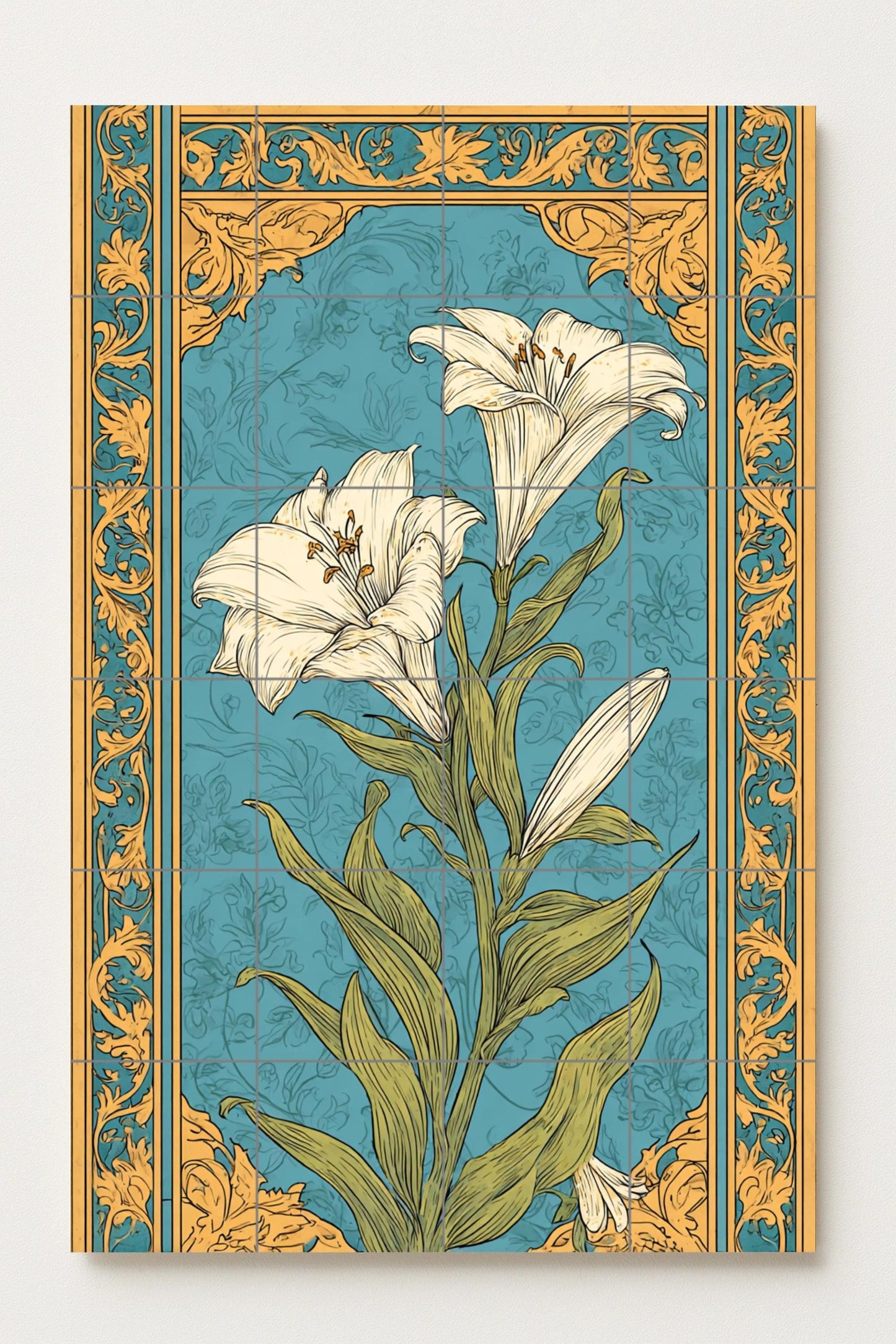 Lilium de Barcelona · Fresque Céramique — Art Mural Nature