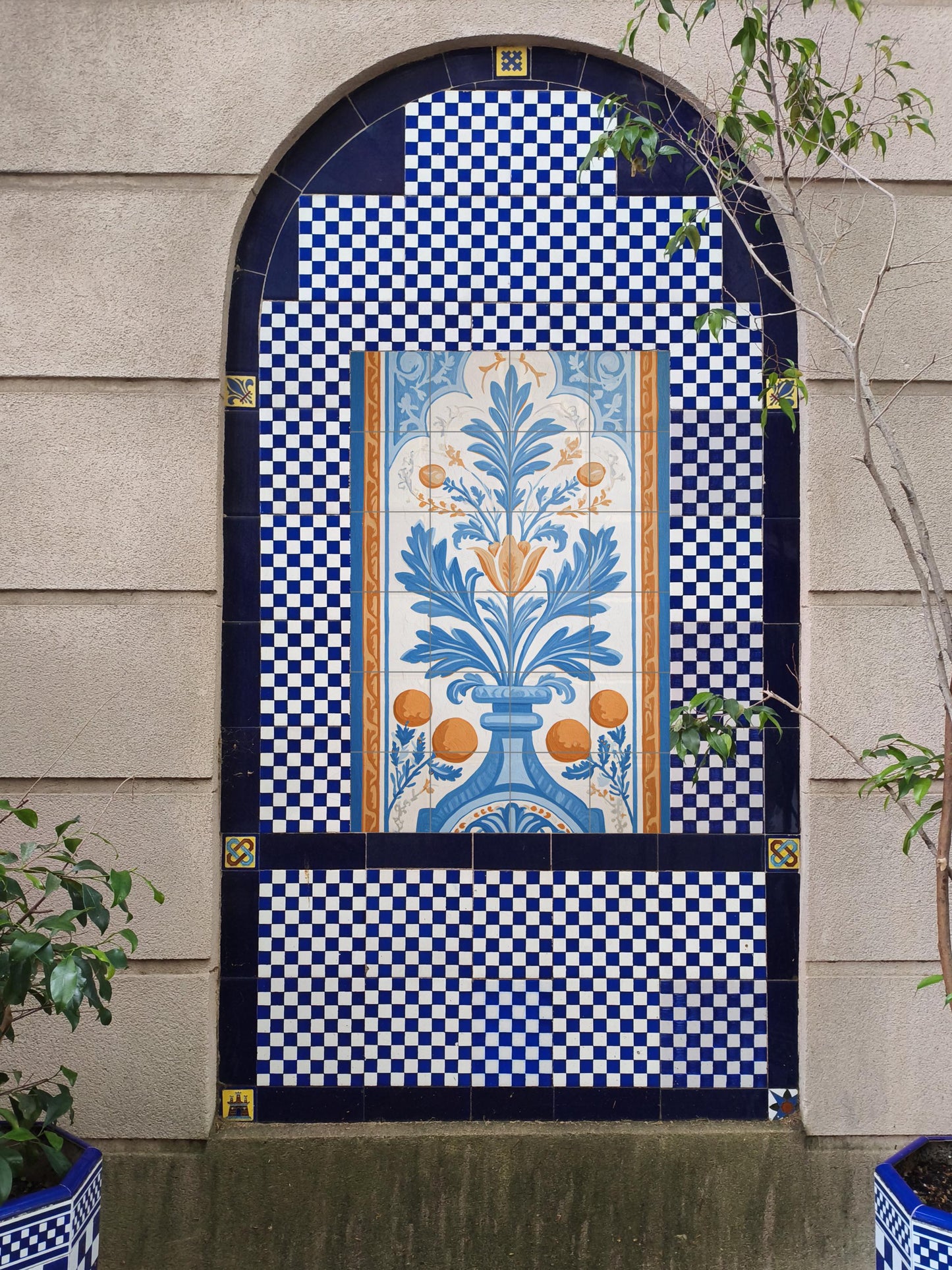 Marbella · Keramik-Wandbild — Natur-Wandkunst
