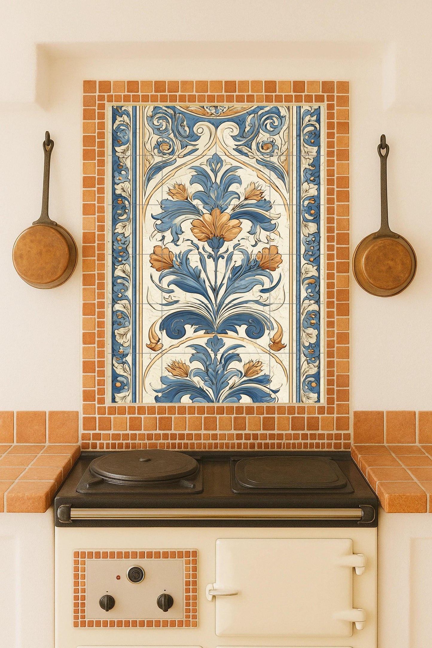 Moscú · Ceramic Wall Mural — Botanical Landscape