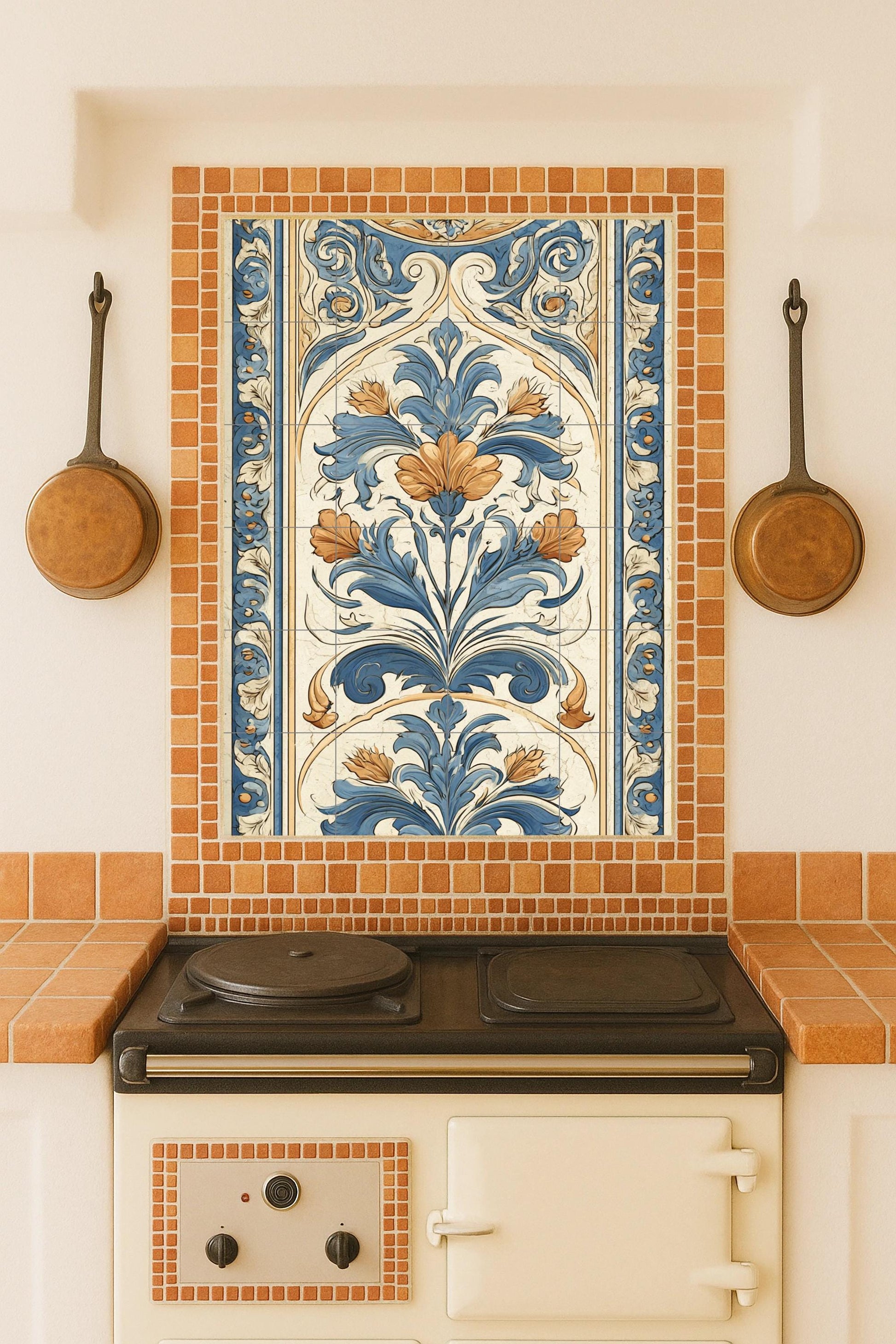Moscú · Ceramic Wall Mural — Botanical Landscape