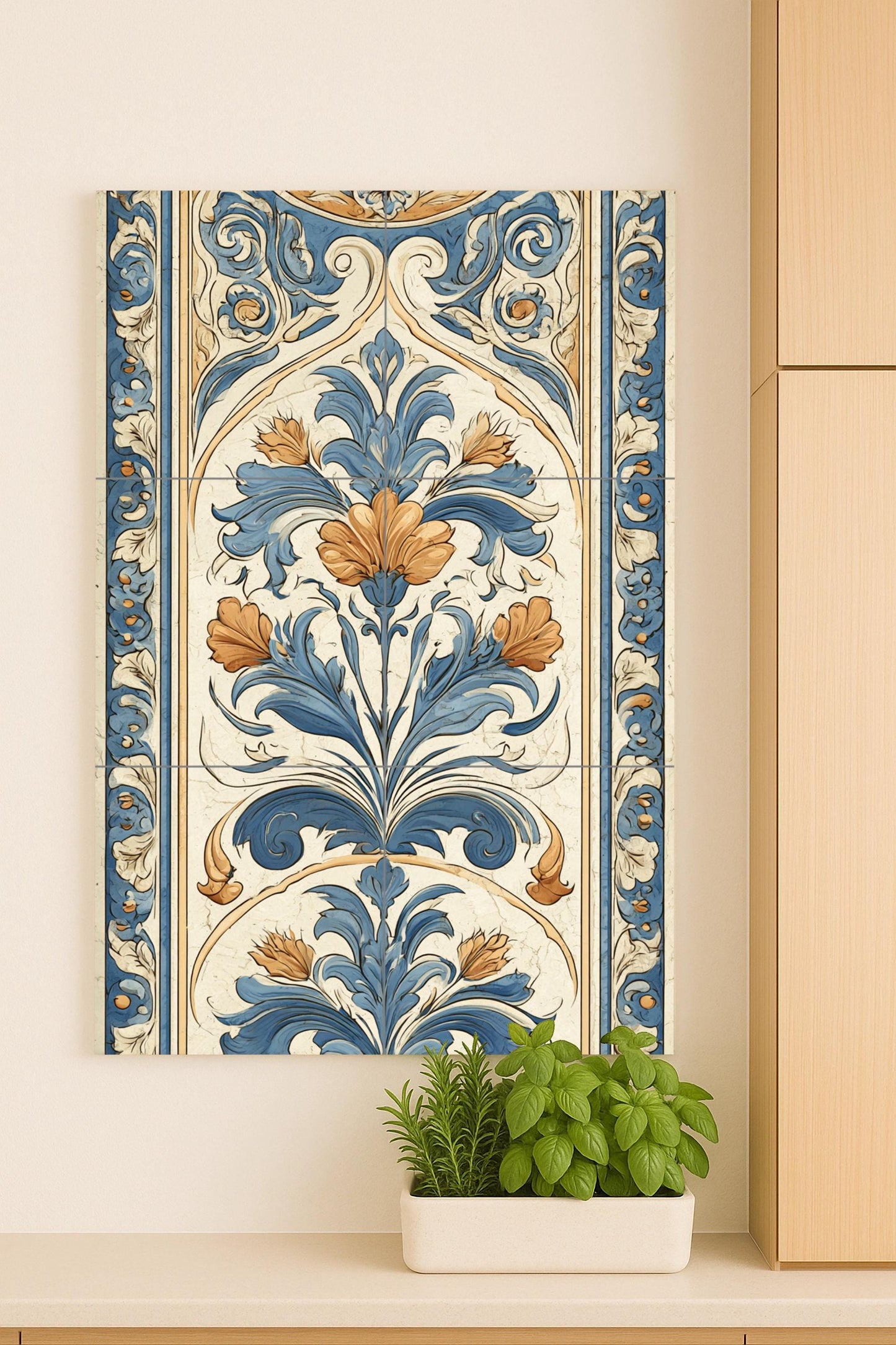 Moscú · Ceramic Wall Mural — Botanical Landscape