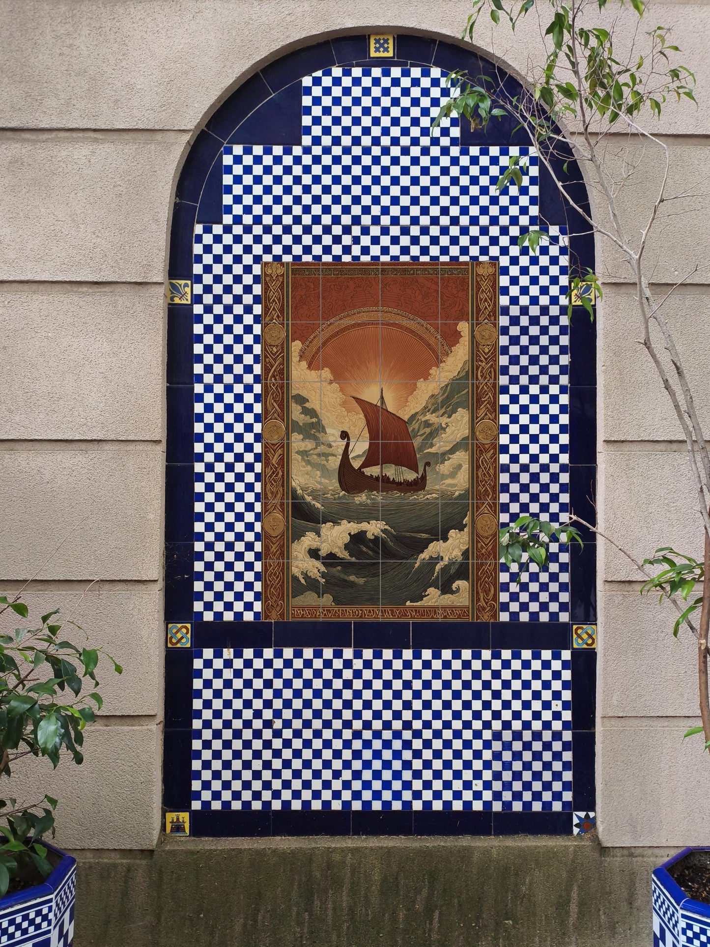 Viaje vikingo — Legends & Epic Art · Ceramic Tile Mural