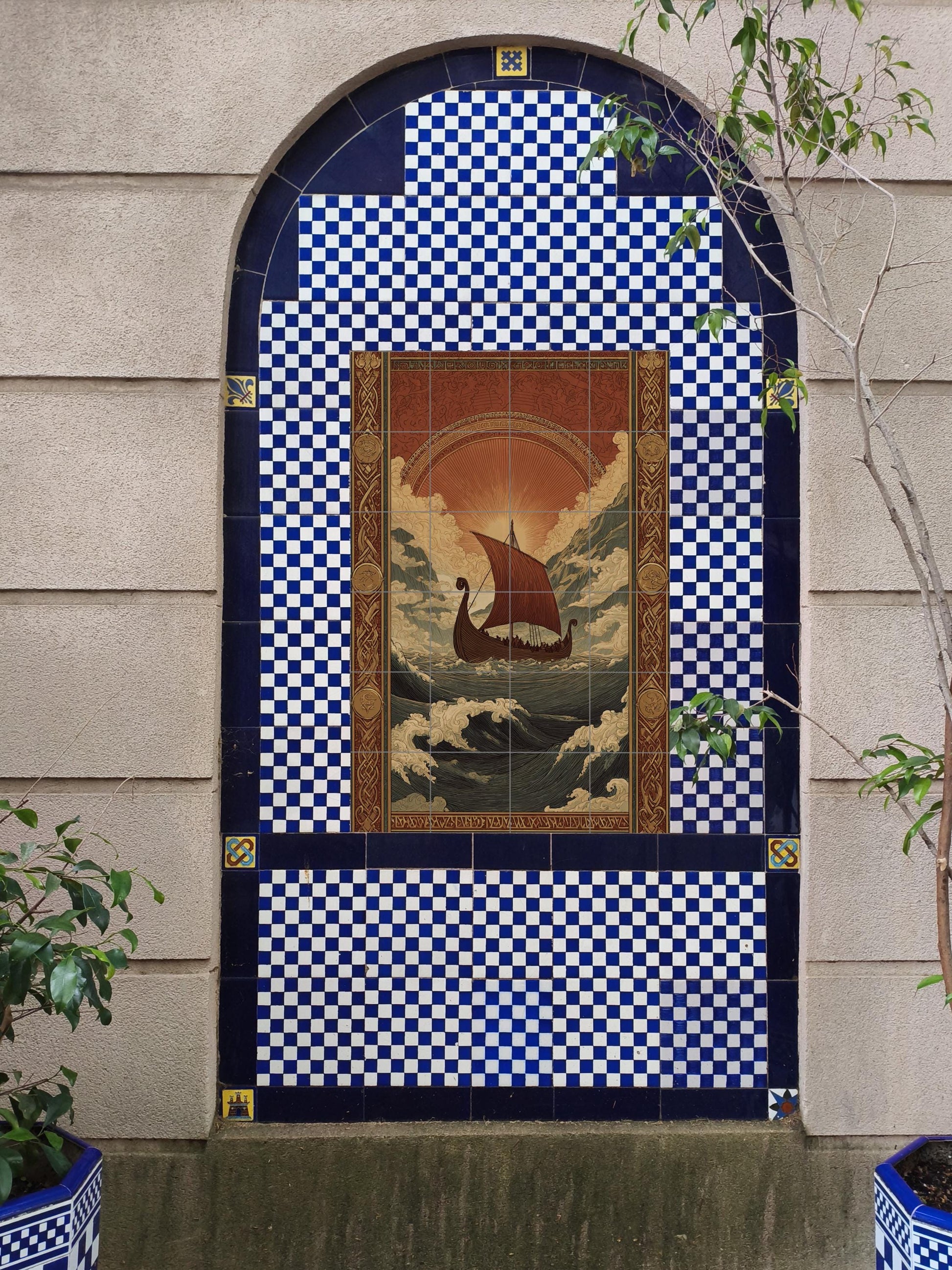 Viaje vikingo — Legends & Epic Art · Ceramic Tile Mural