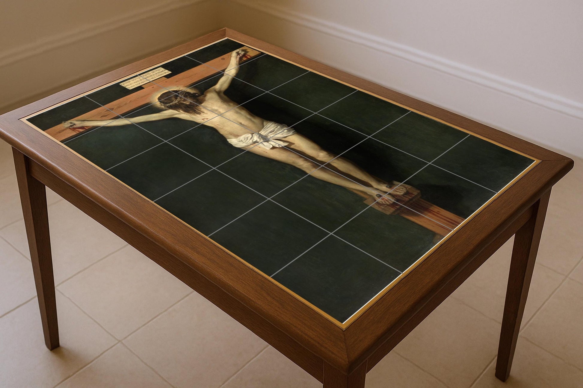 Crucifixion — Museum Art Reproduction · Ceramic Tile Mural