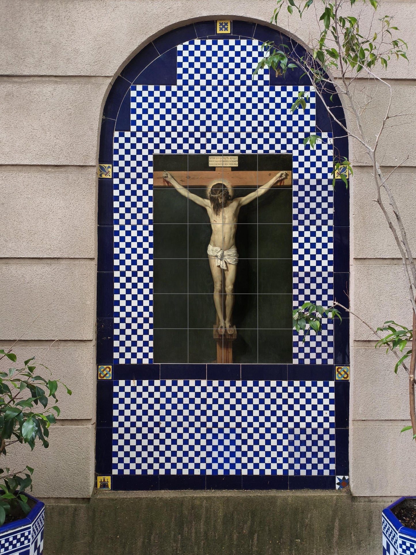Crucifixion — Museum Art Reproduction · Ceramic Tile Mural