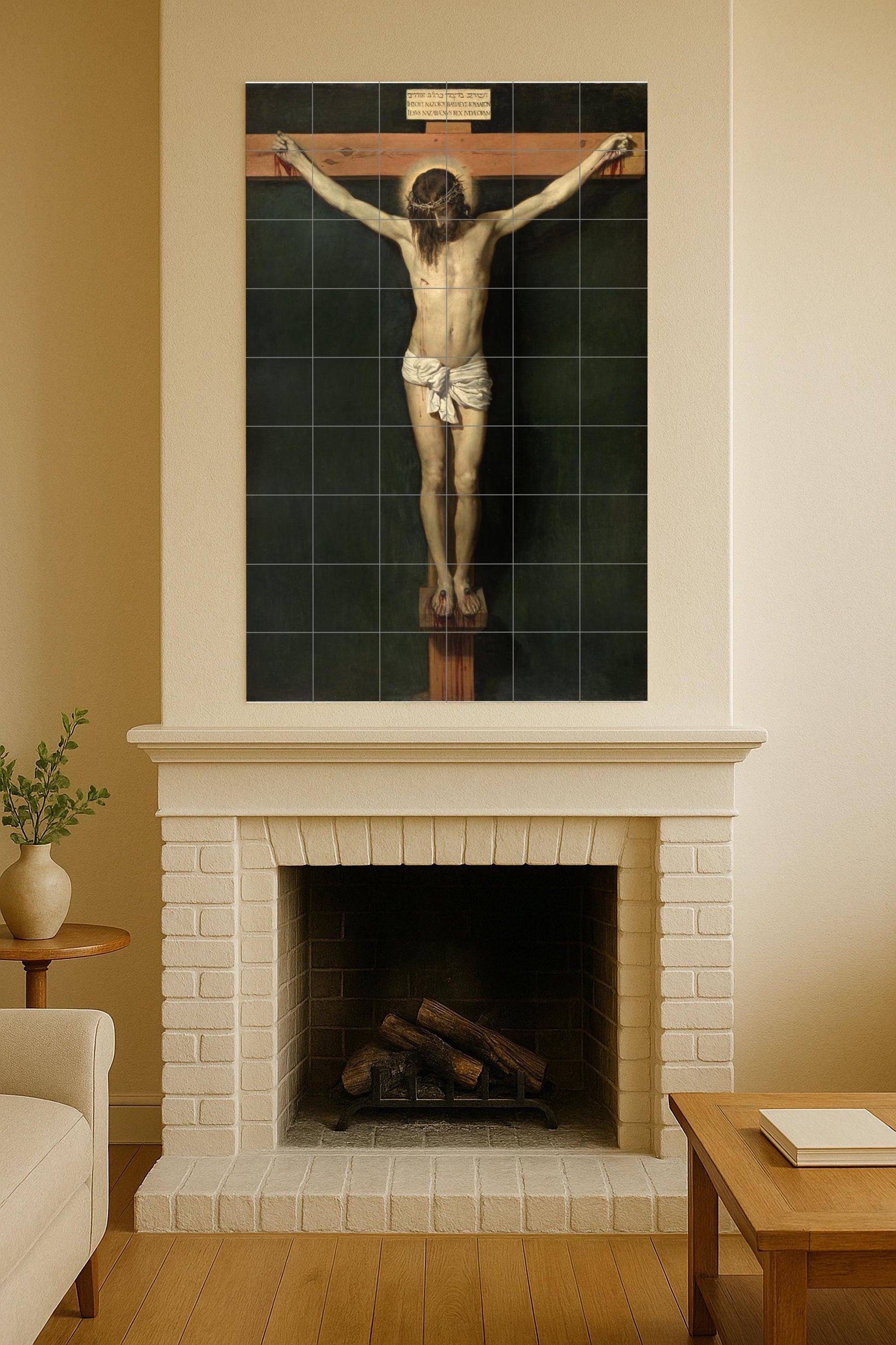 Crucifixion — Museum Art Reproduction · Ceramic Tile Mural