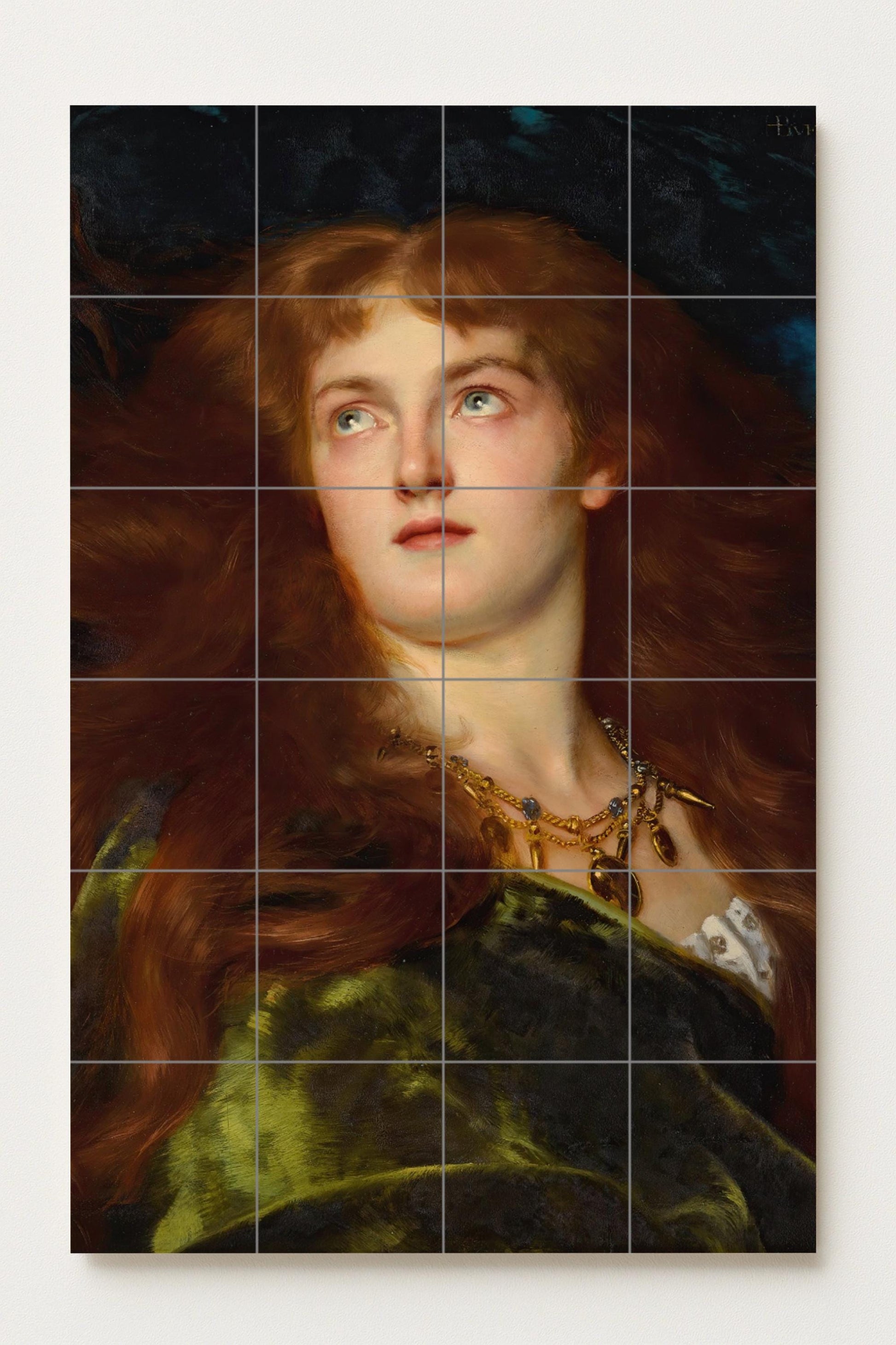 Belleza di la Donna — Murale in Piastrelle di Ceramica · Murale a Motivi Decorativi