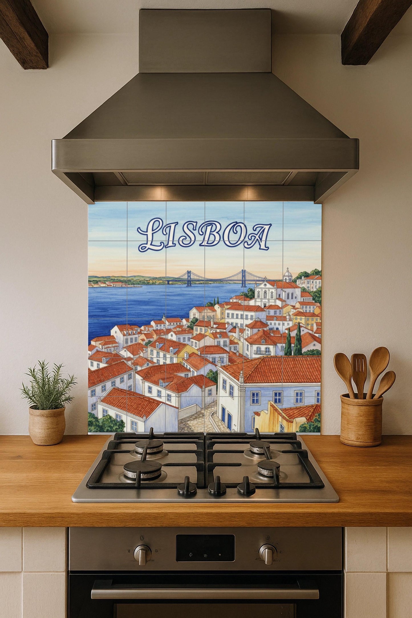 Ceramic Tile Mural: Lisbon — Cityscape in Tile