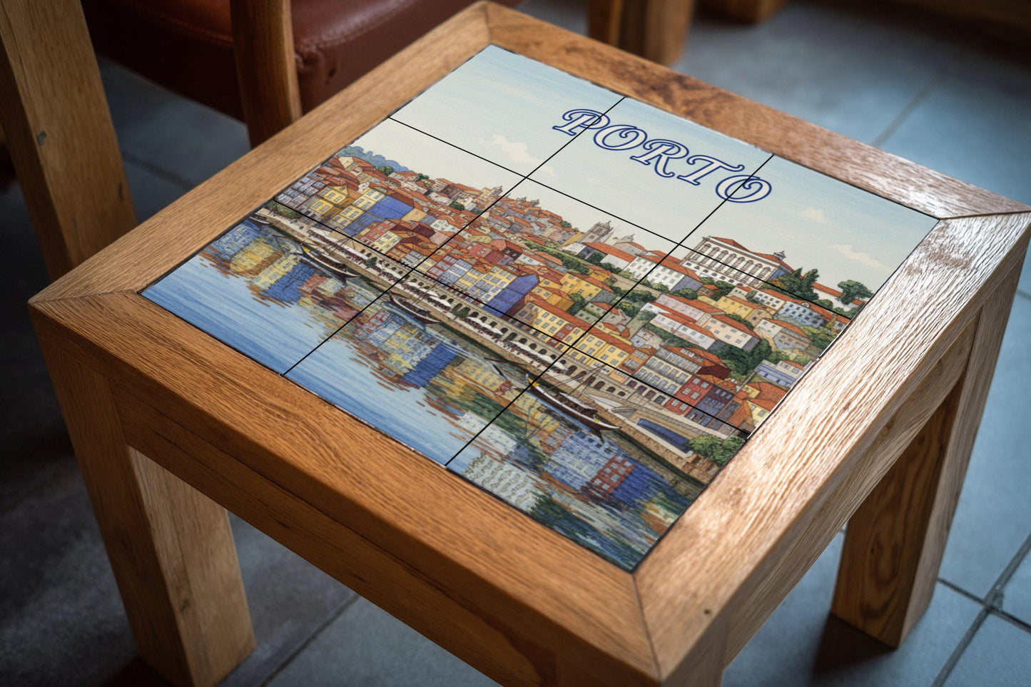 Avec la ribera du Rivière Oporto — Fresque Murale en Carreaux de Céramique · Villes et Monuments