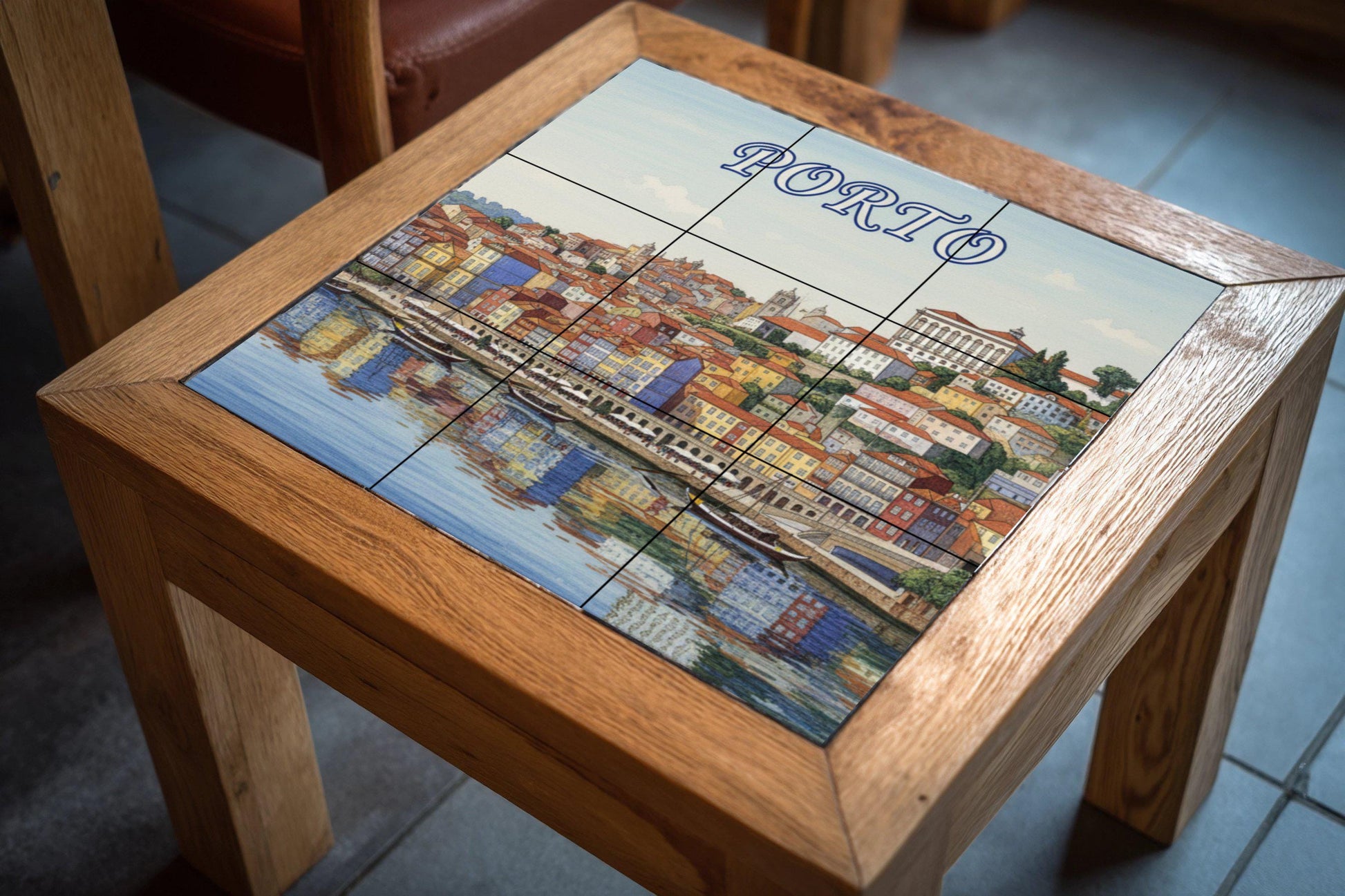 Avec la ribera du Rivière Oporto — Fresque Murale en Carreaux de Céramique · Villes et Monuments