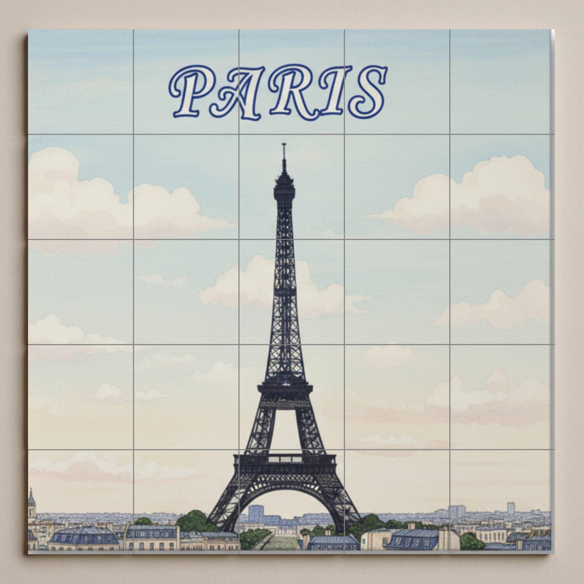 Tower Eiffel of Paris — Travel Wall Décor · Tile Wall Art