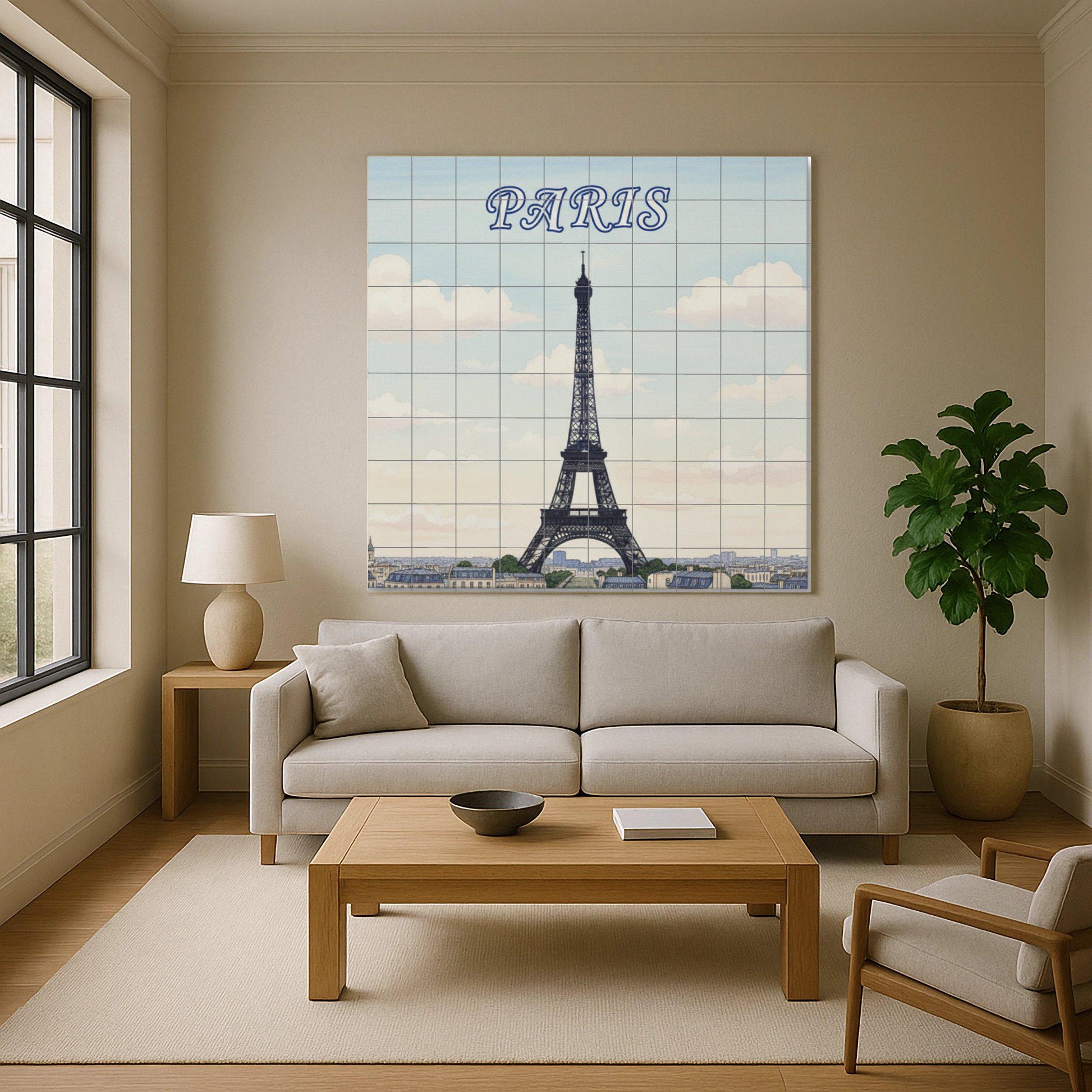 Tower Eiffel of Paris — Travel Wall Décor · Tile Wall Art
