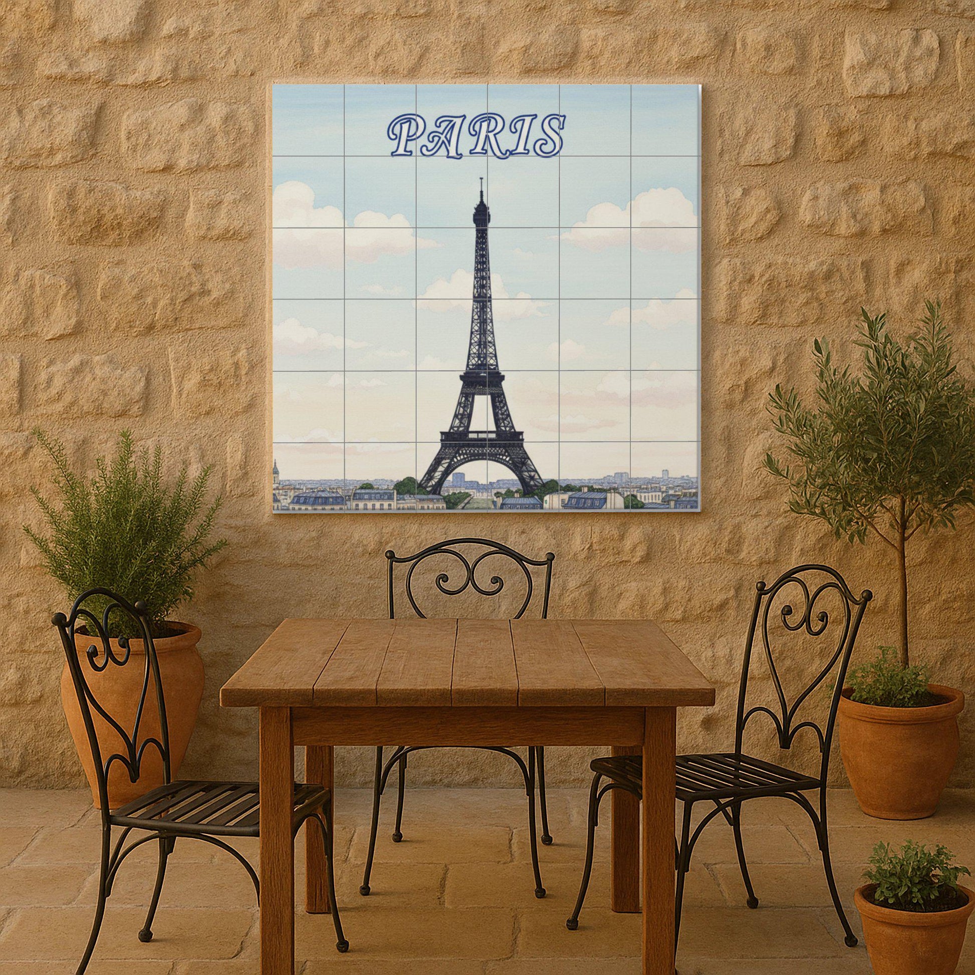 Tower Eiffel of Paris — Travel Wall Décor · Tile Wall Art