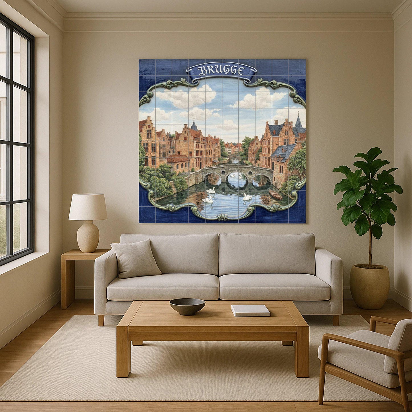 Del Canale di Bruges · Murale Ceramico — Murale di Monumenti