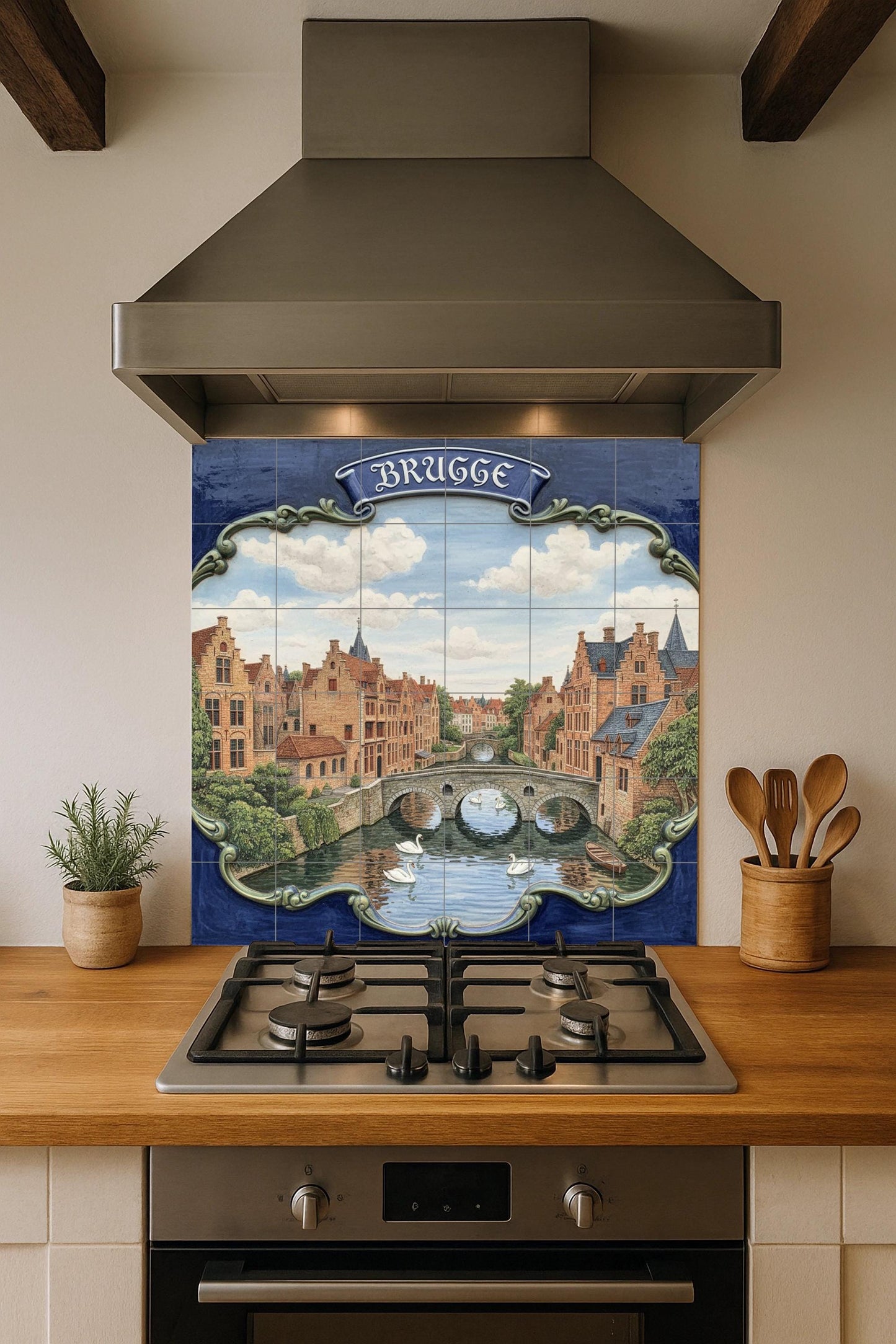 Del Canale di Bruges · Murale Ceramico — Murale di Monumenti