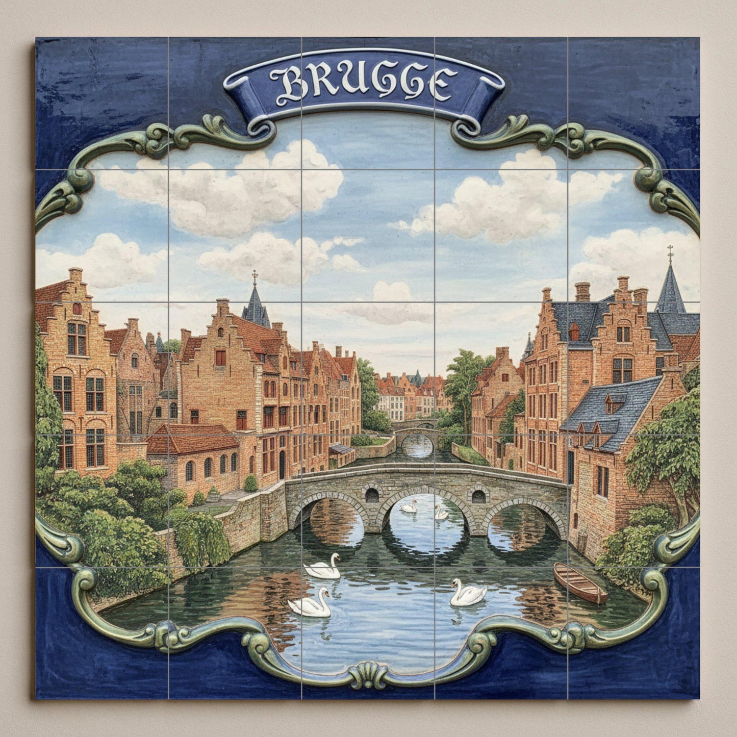 Del Canale di Bruges · Murale Ceramico — Murale di Monumenti