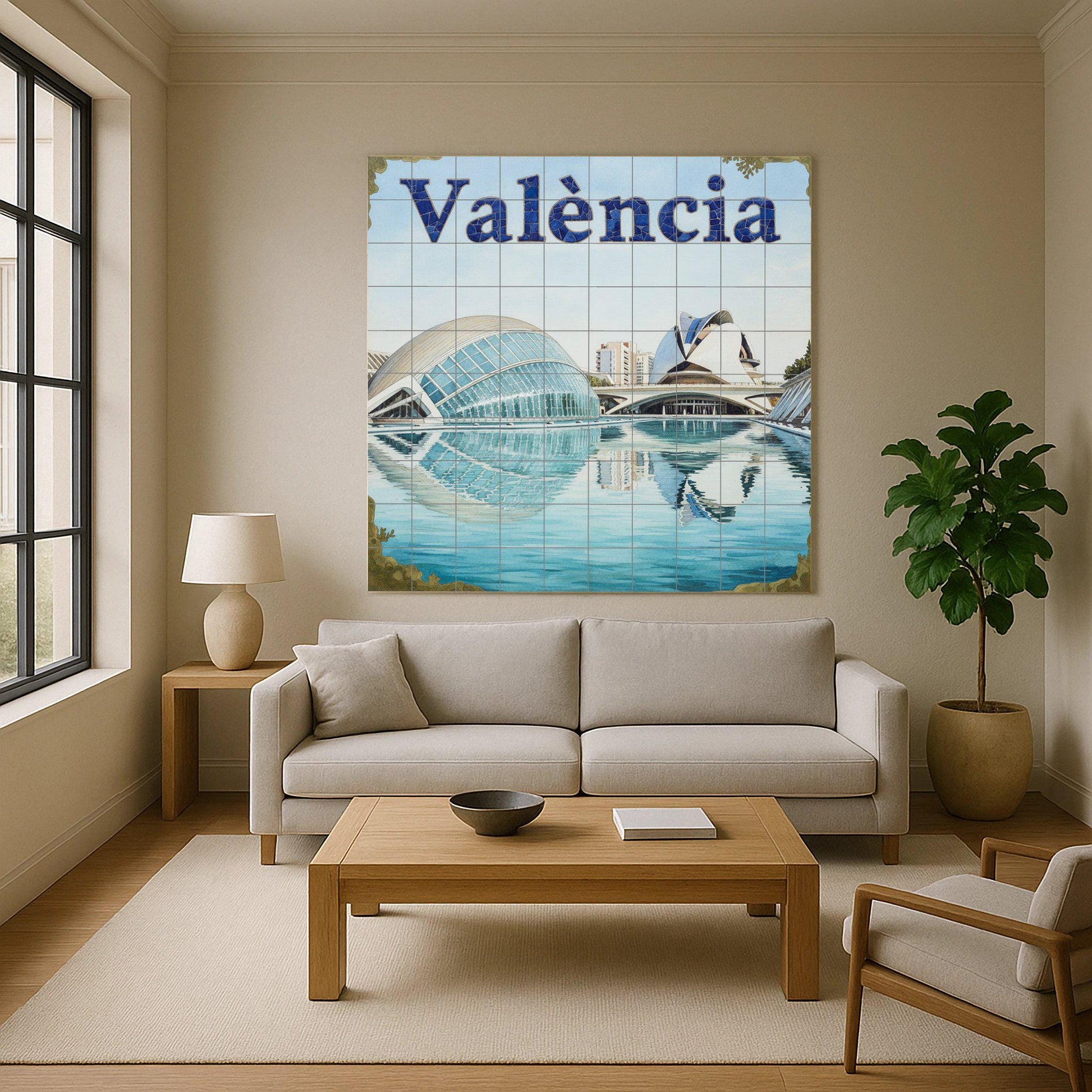 Arte mural de la Ciudad de las Artes y las Ciencias de Valencia