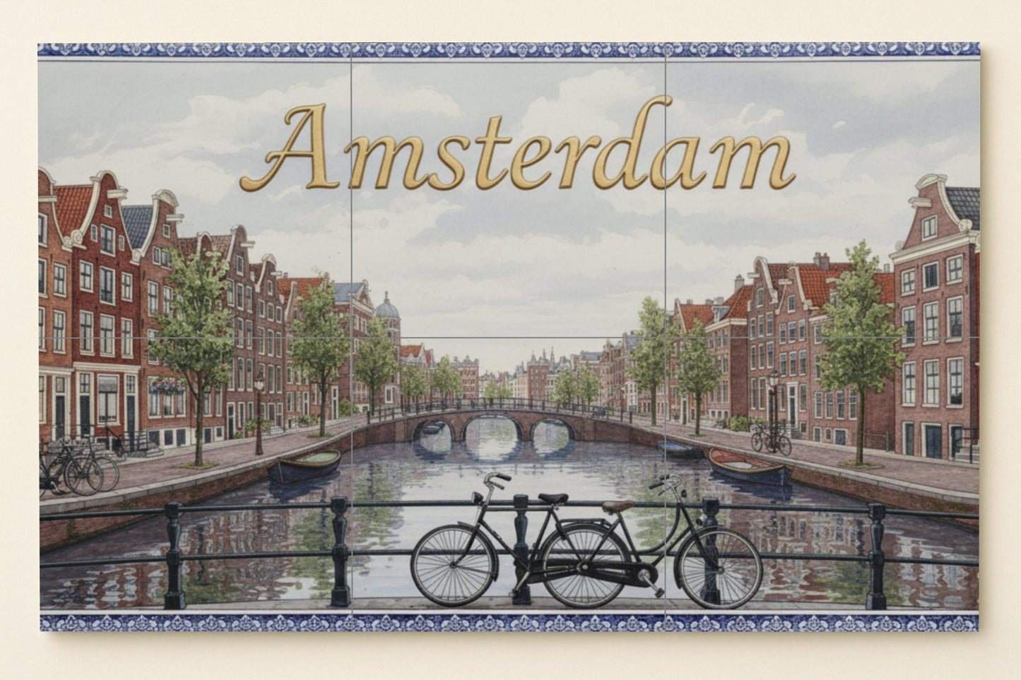 Ámsterdam — Canal y bicicleta