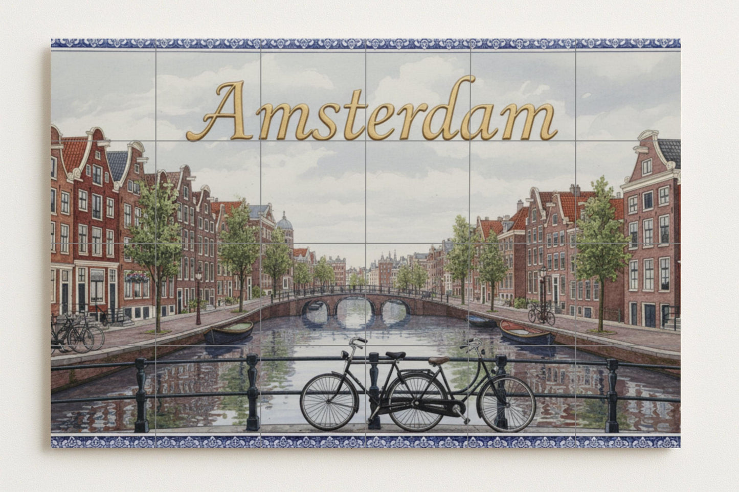 Ámsterdam — Canal y bicicleta