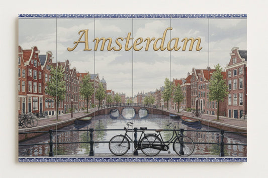 Ámsterdam — Canal y bicicleta