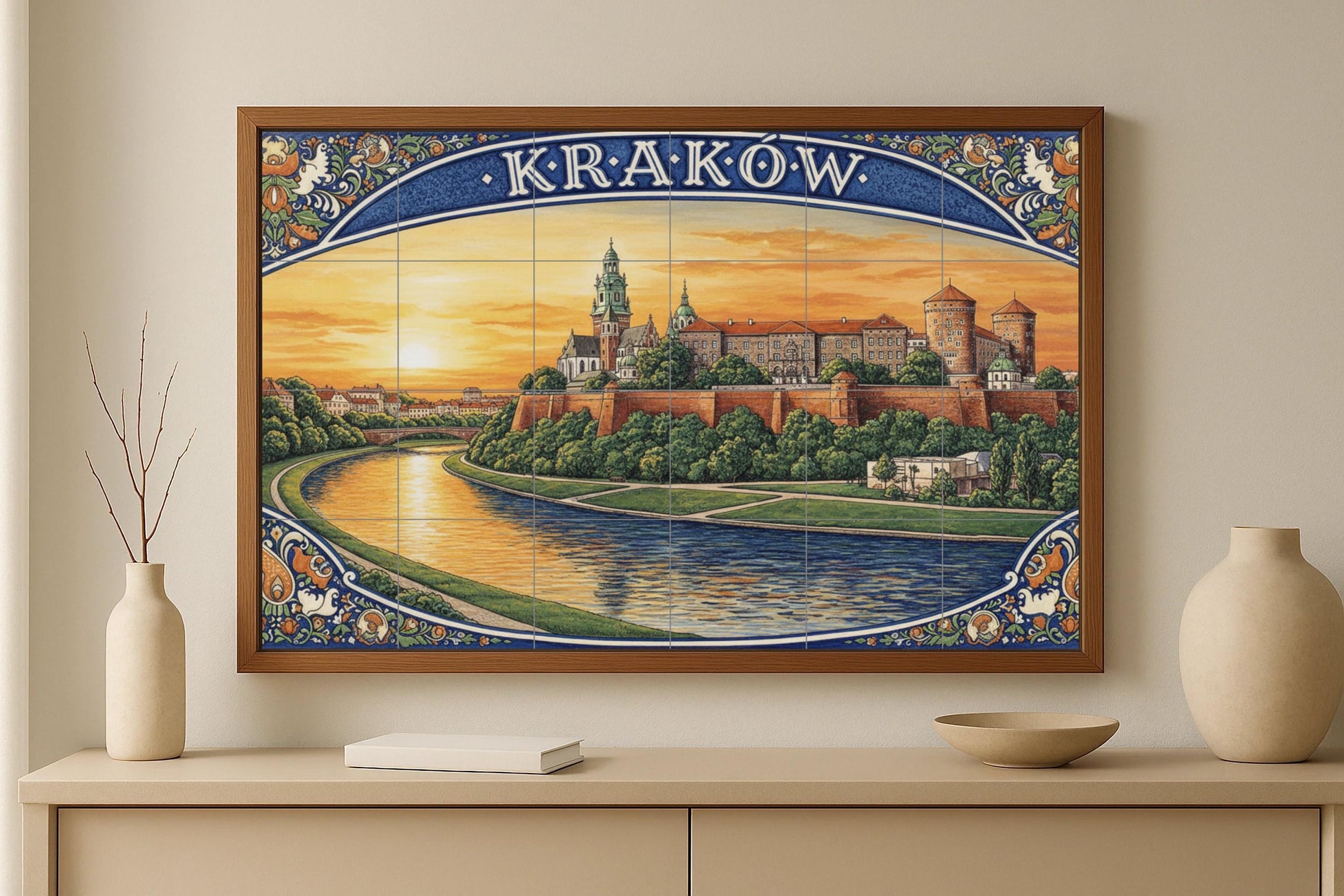 Cracovia · Murale Ceramico — Murale di Monumenti