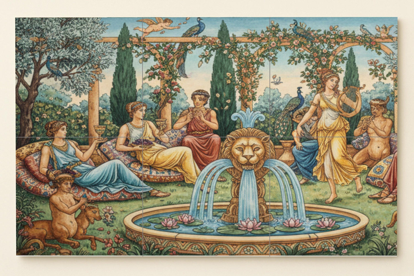 Garden of Dioniso · Ceramic Wall Mural — Legends & Epic Art