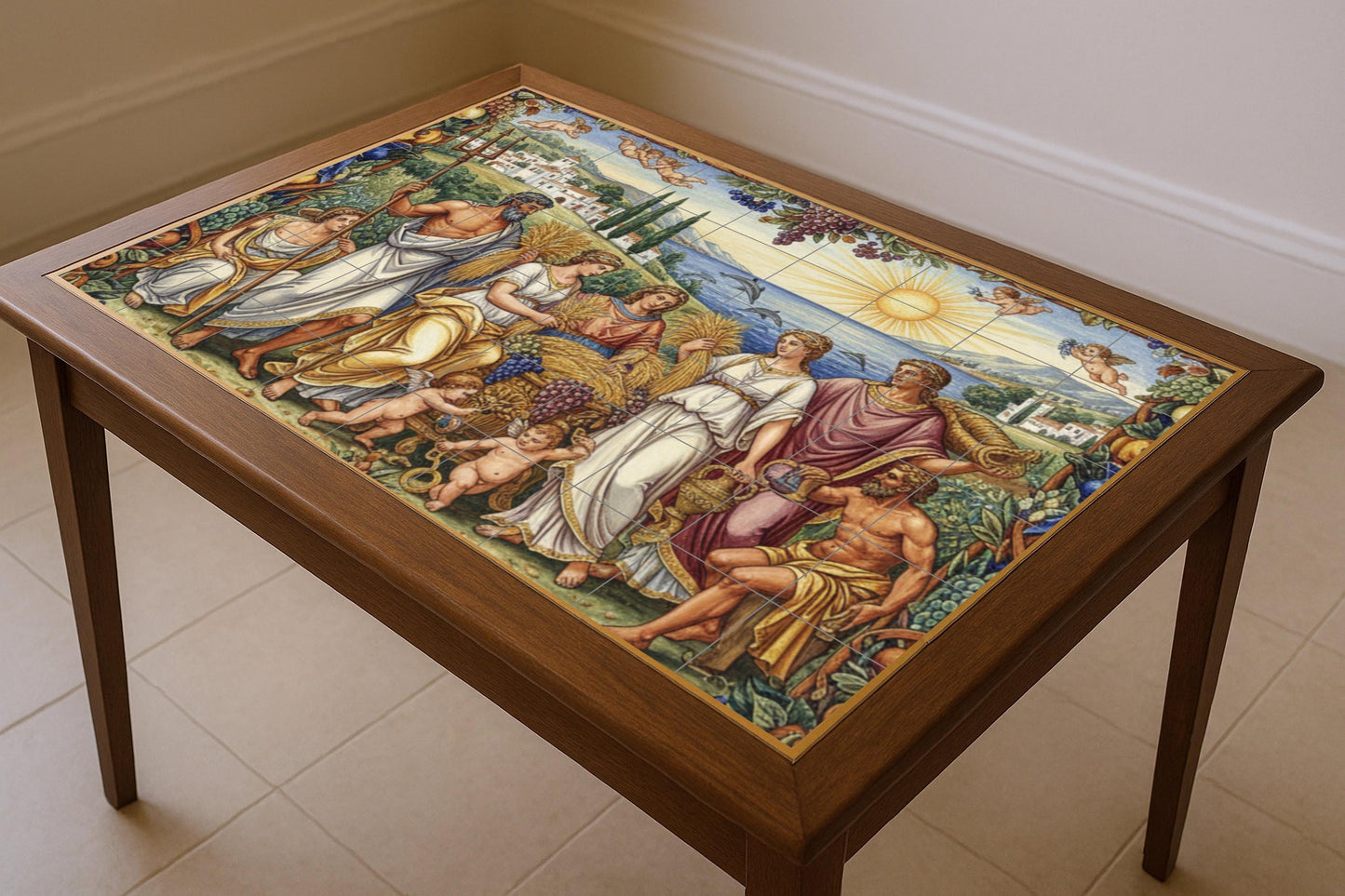 Raccolto di i Dioses — Decoro di Leggenda Antica, Arte da Parete in Ceramica