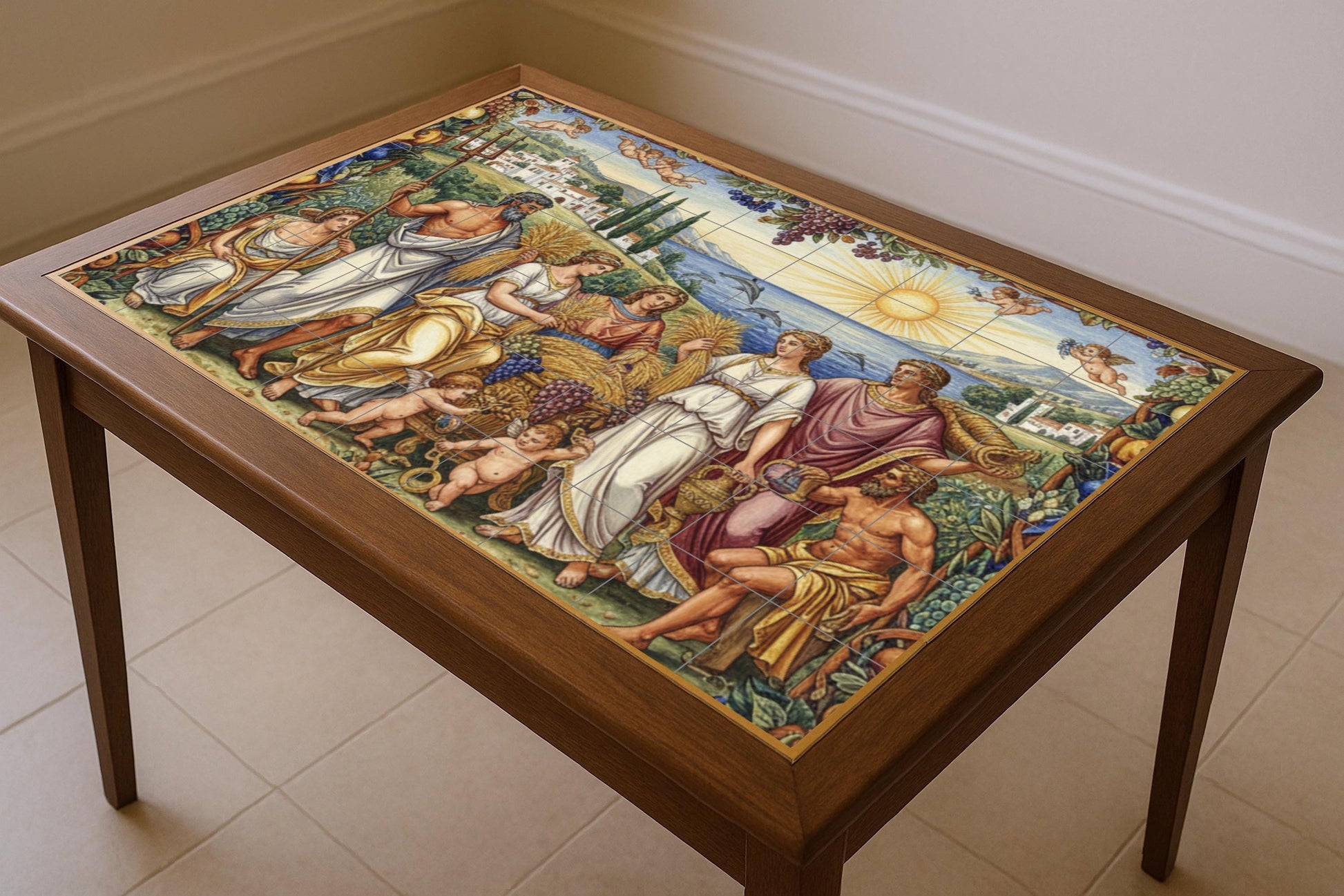 Raccolto di i Dioses — Decoro di Leggenda Antica, Arte da Parete in Ceramica