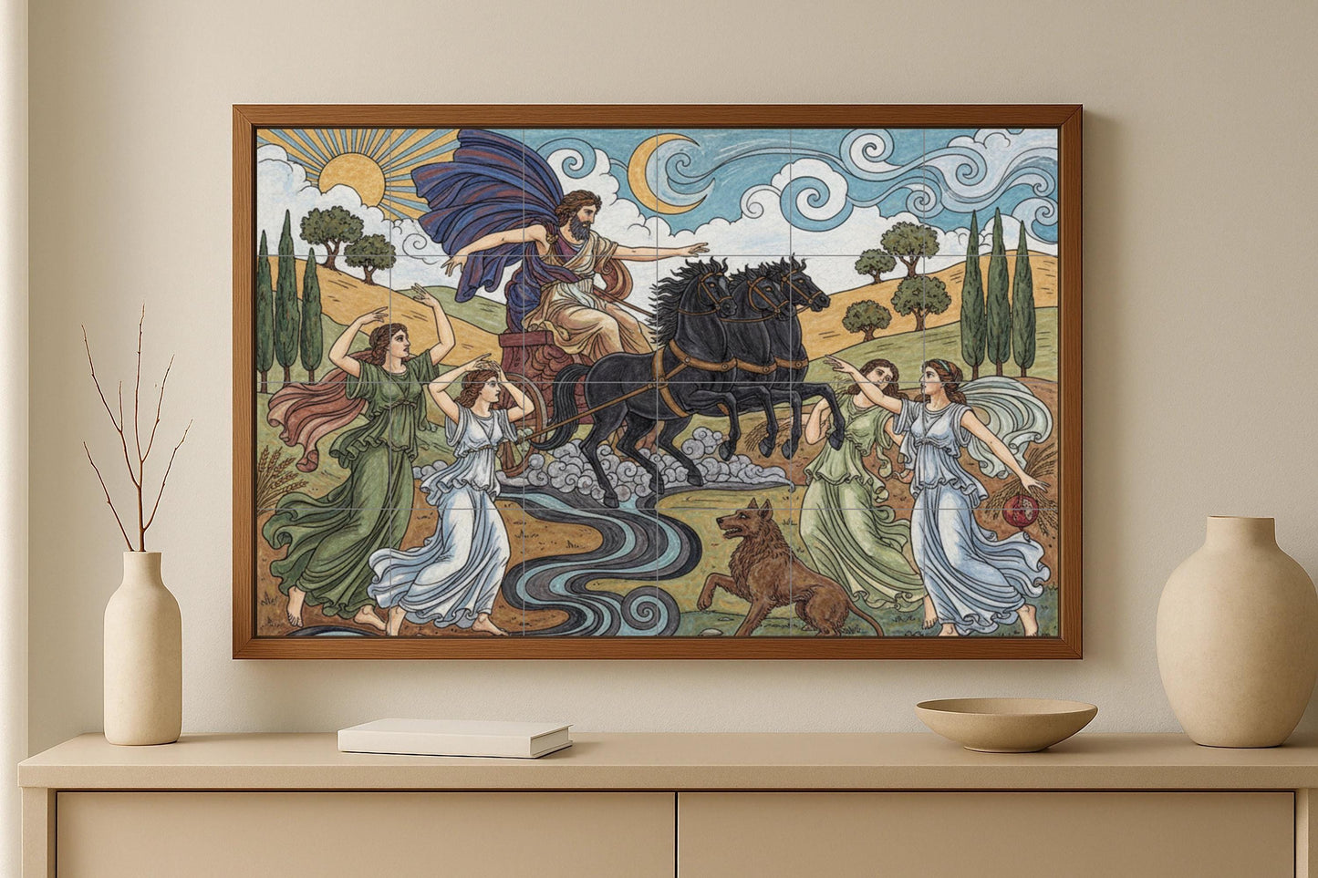Abduction of Perséfone · Ceramic Wall Mural — Landmark Mural