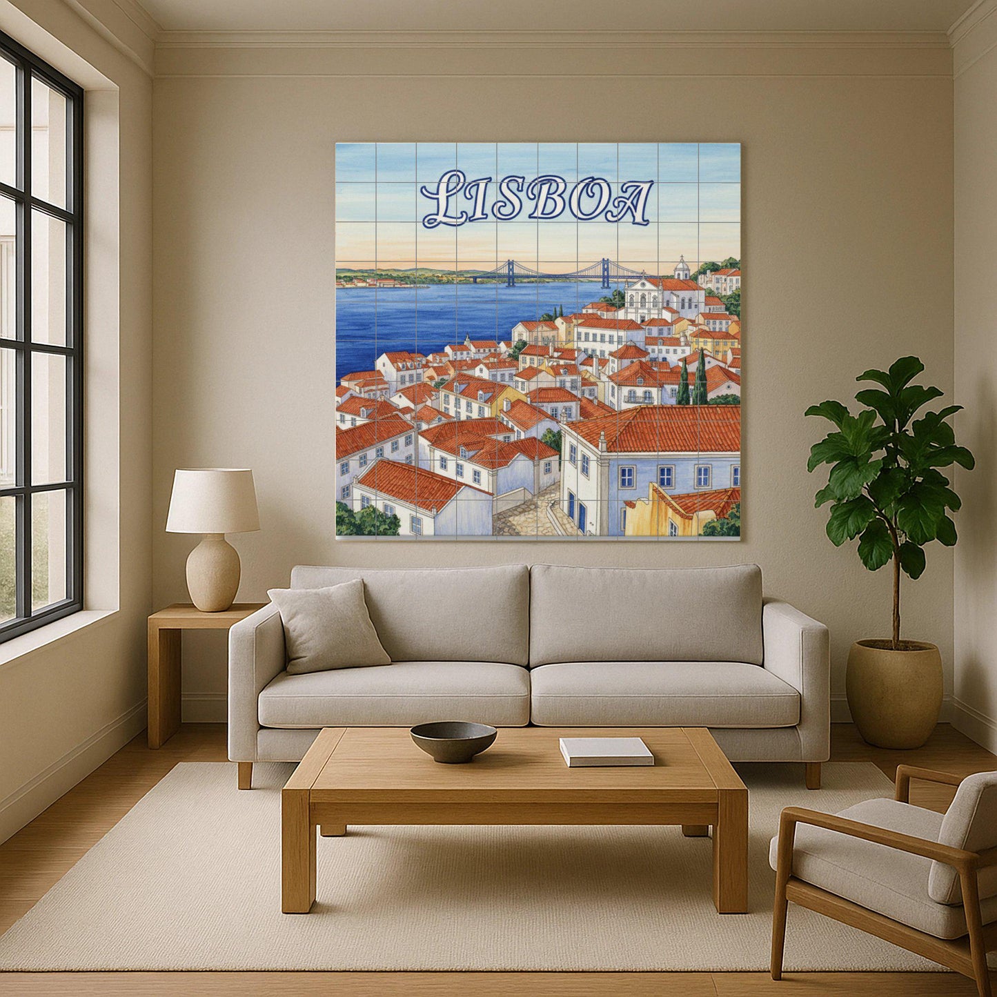 Ceramic Tile Mural: Lisbon — Cityscape in Tile