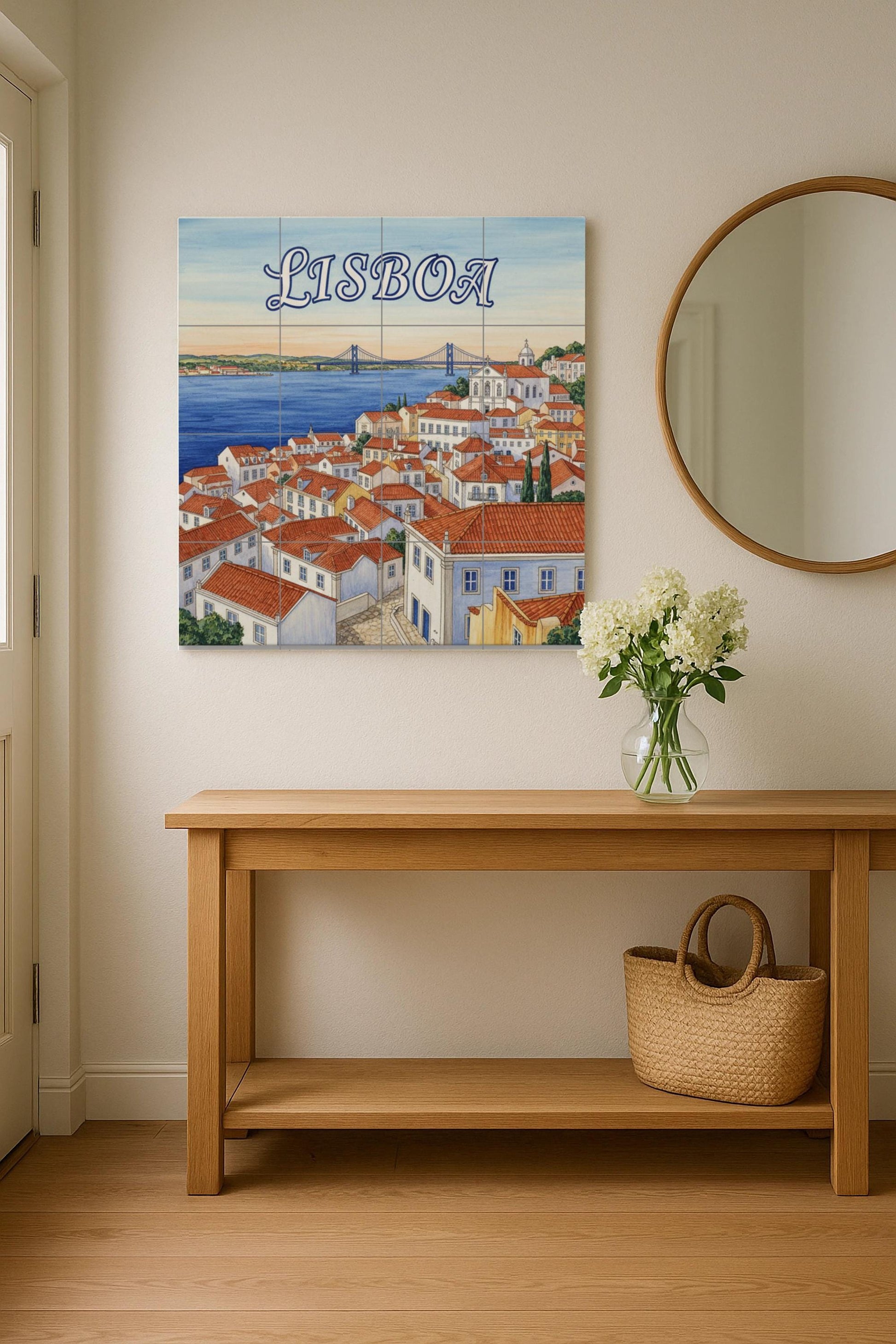 Ceramic Tile Mural: Lisbon — Cityscape in Tile
