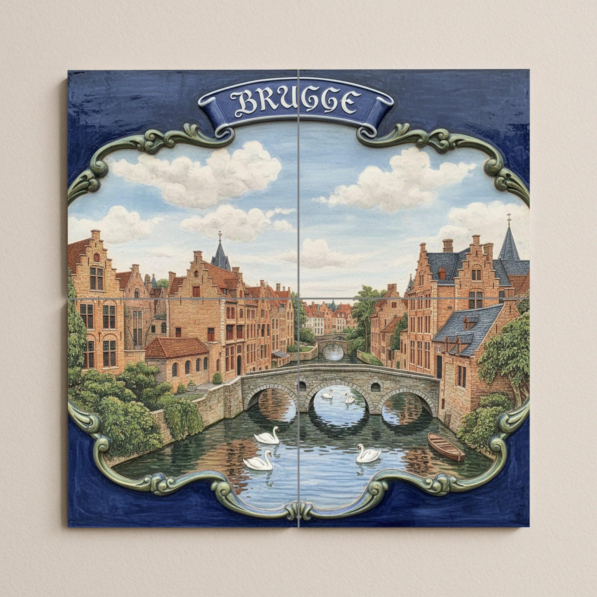 Del Canale di Bruges · Murale Ceramico — Murale di Monumenti
