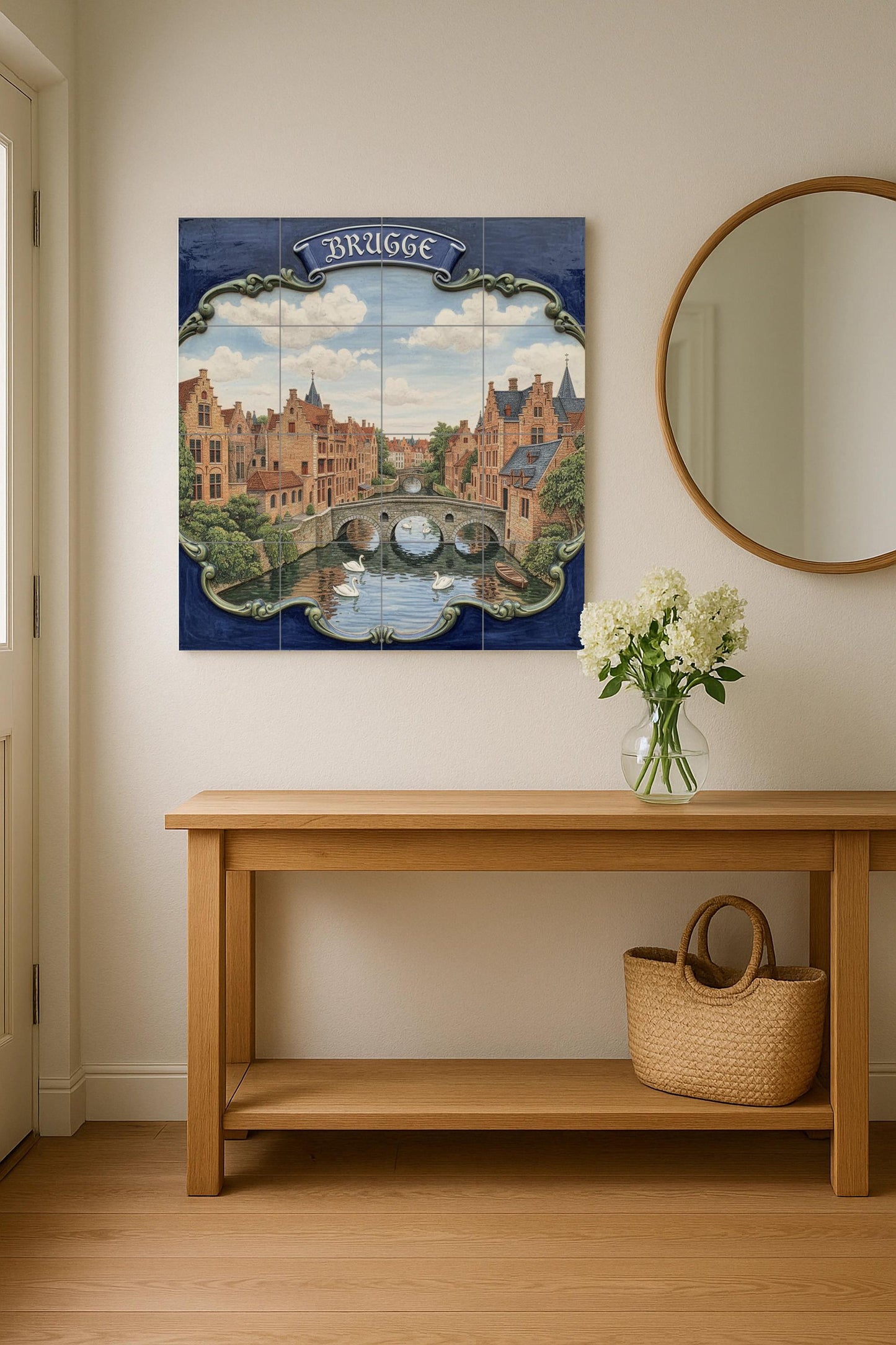 Del Canale di Bruges · Murale Ceramico — Murale di Monumenti