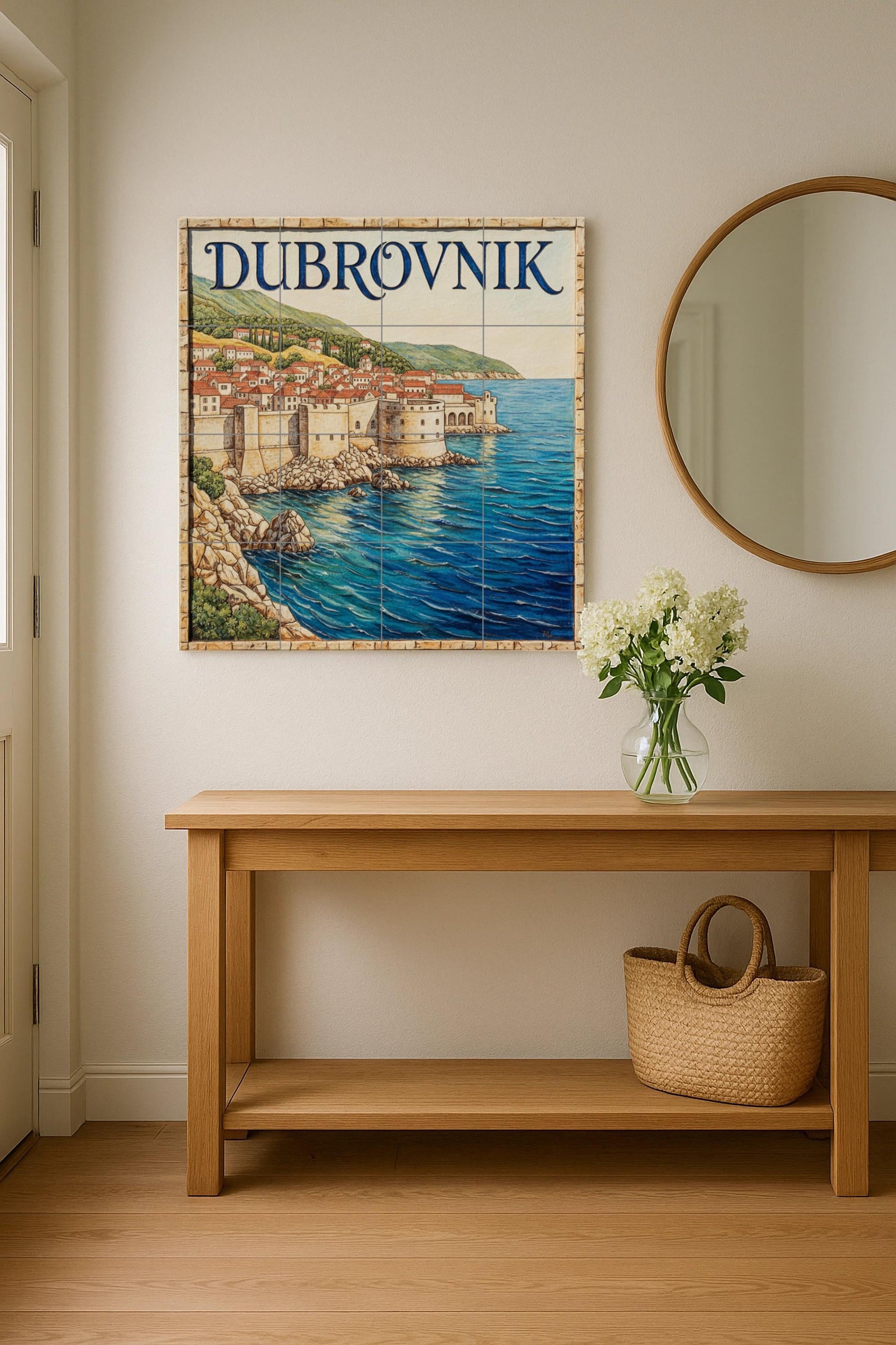 Fresque en Carrelage Cuadro de Dubrovnik — Villes et Monuments