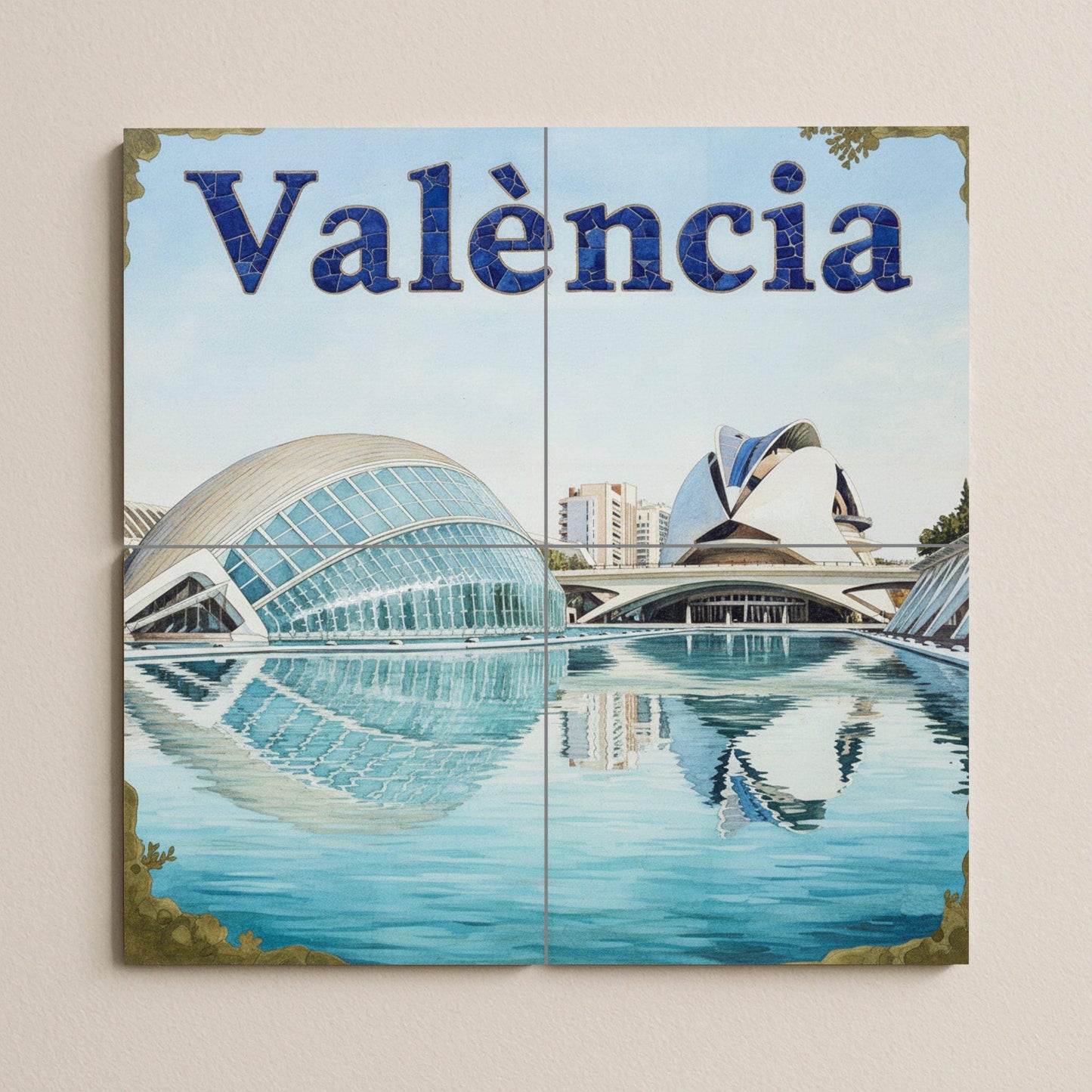 Arte mural de la Ciudad de las Artes y las Ciencias de Valencia