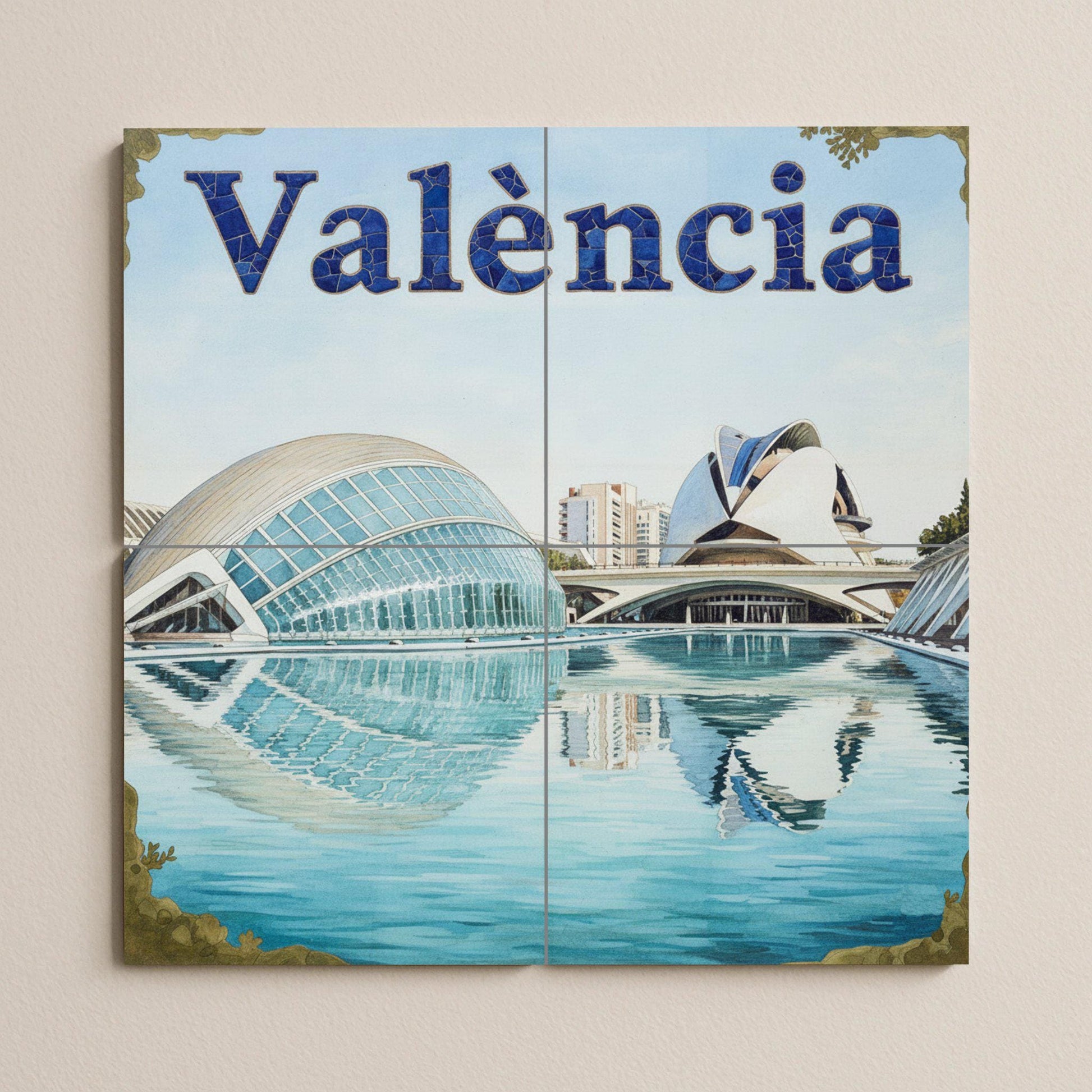 Arte mural de la Ciudad de las Artes y las Ciencias de Valencia