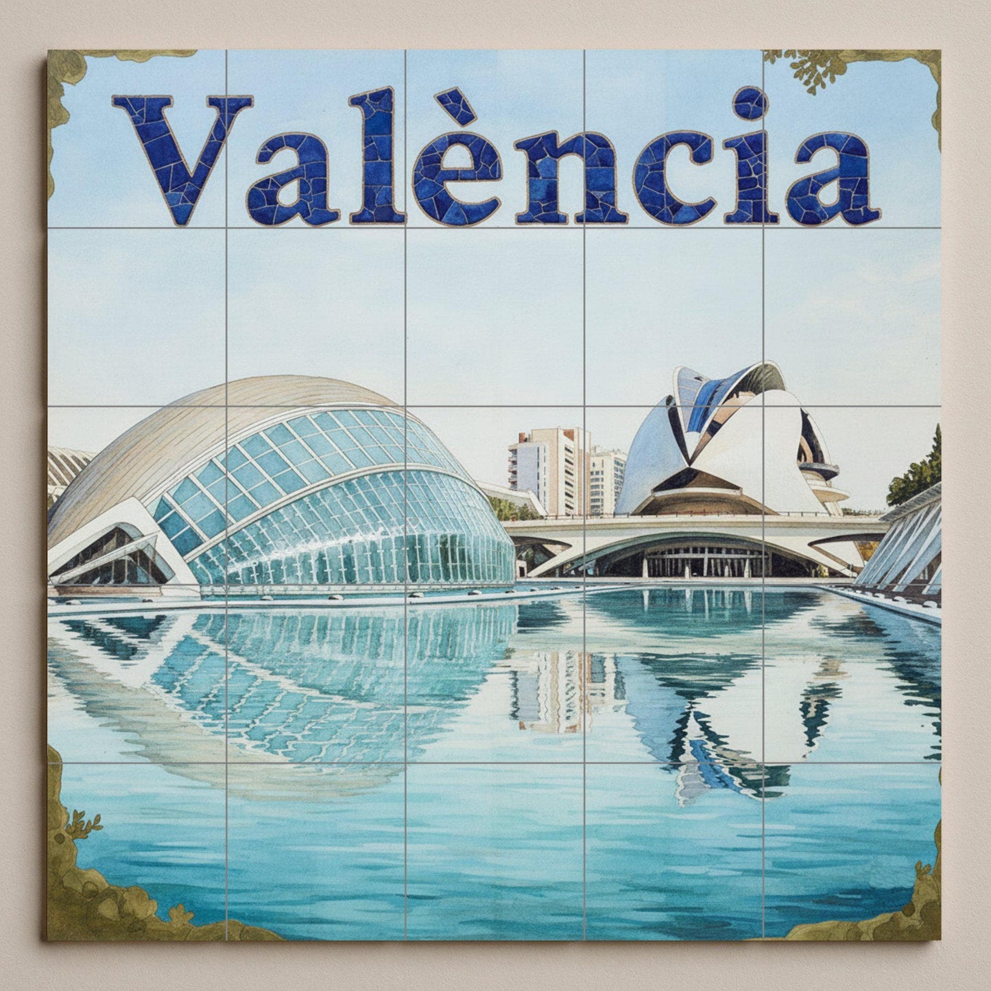 Arte mural de la Ciudad de las Artes y las Ciencias de Valencia