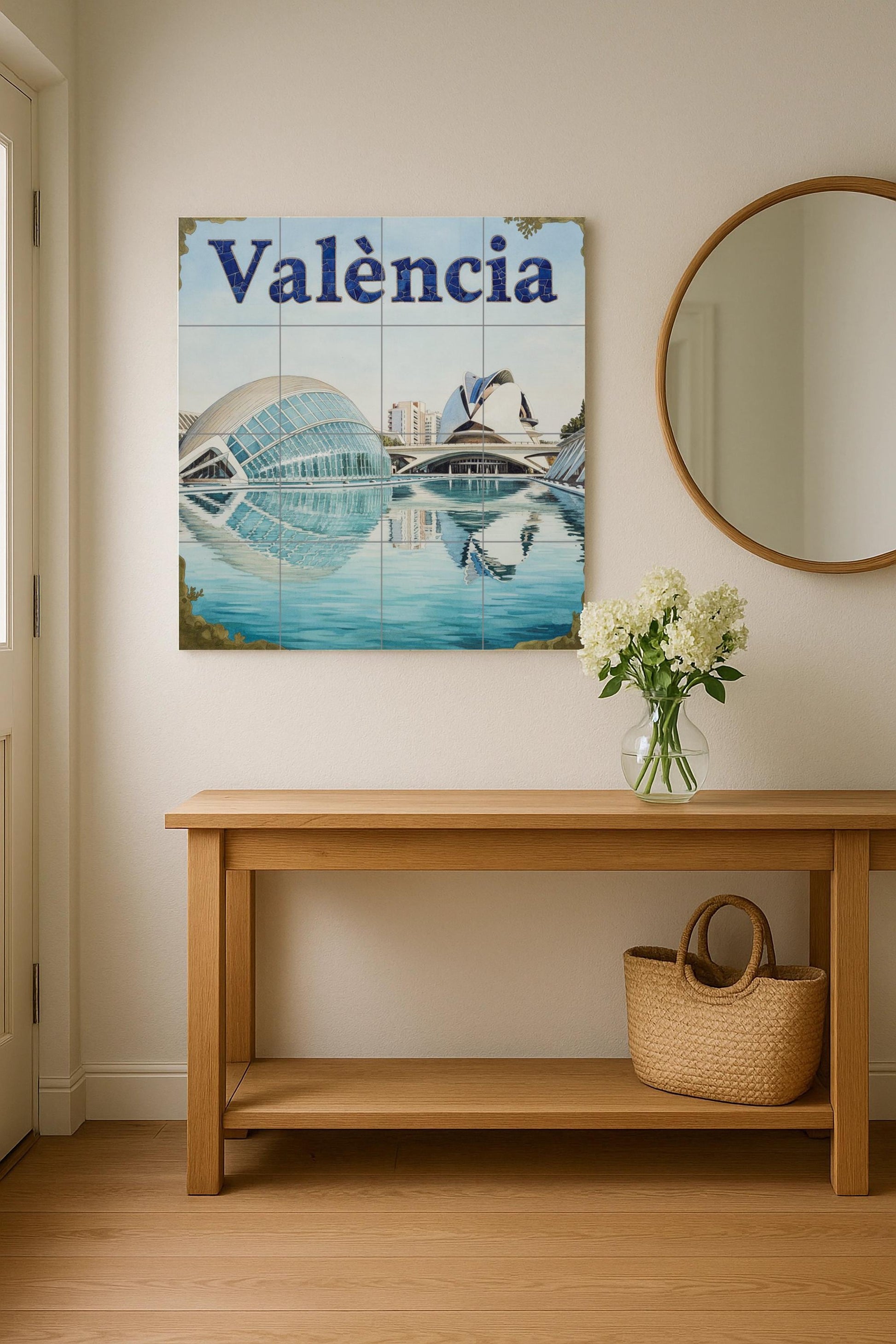 Arte mural de la Ciudad de las Artes y las Ciencias de Valencia