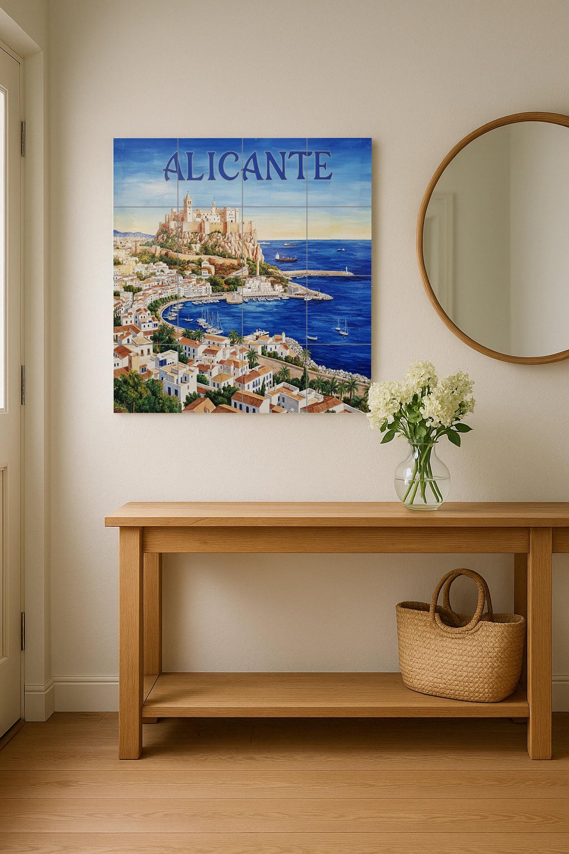 Alicante · Ceramic Wall Mural — Cityscape in Tile