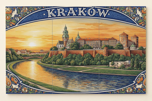 Cracovia — Castillo de Wawel y el río Vístula