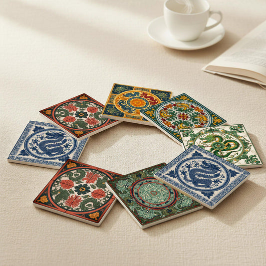 Posavasos Diseño de dragón imperial
