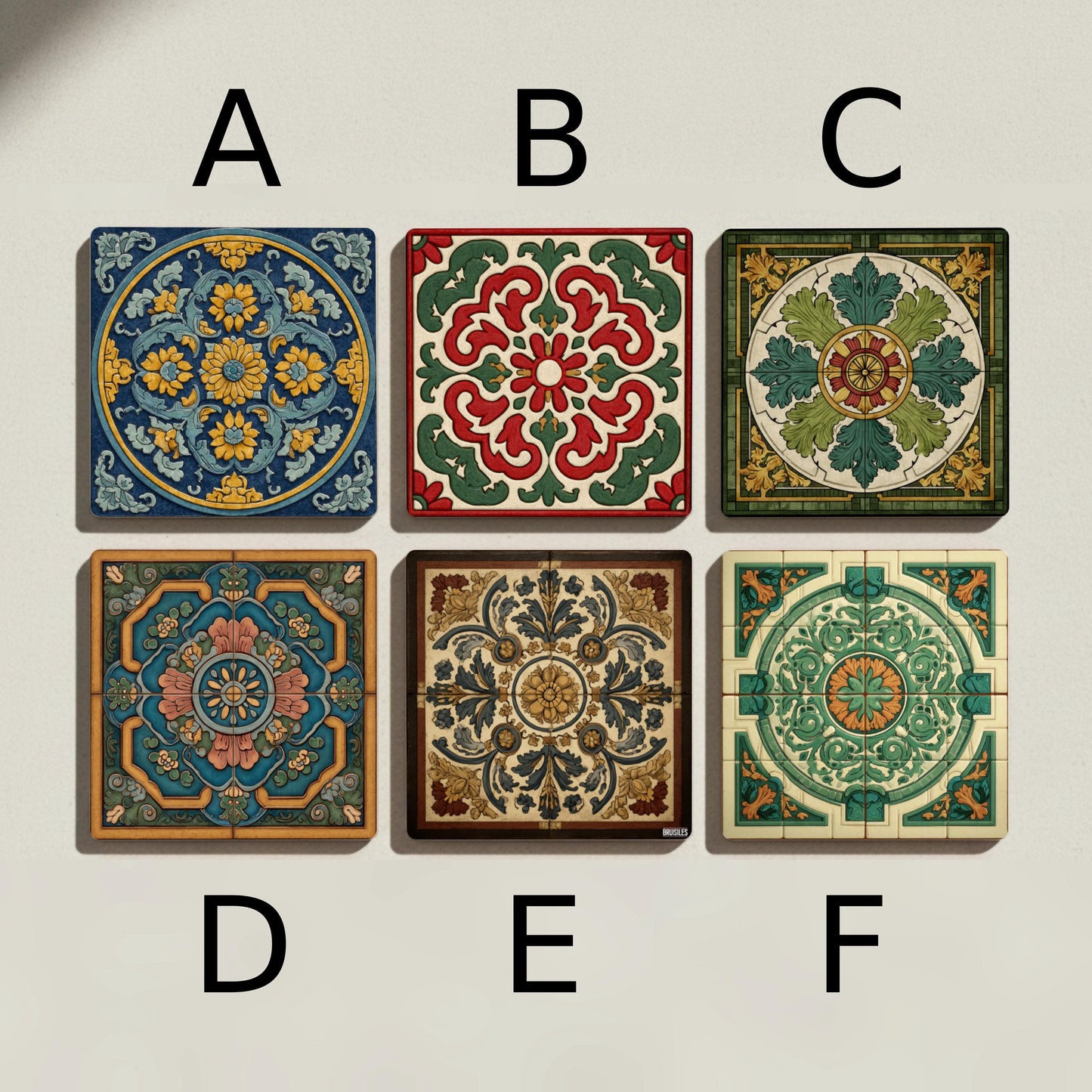 Sottobicchieri Azulejos di loza Francese — Geometrico e Déco