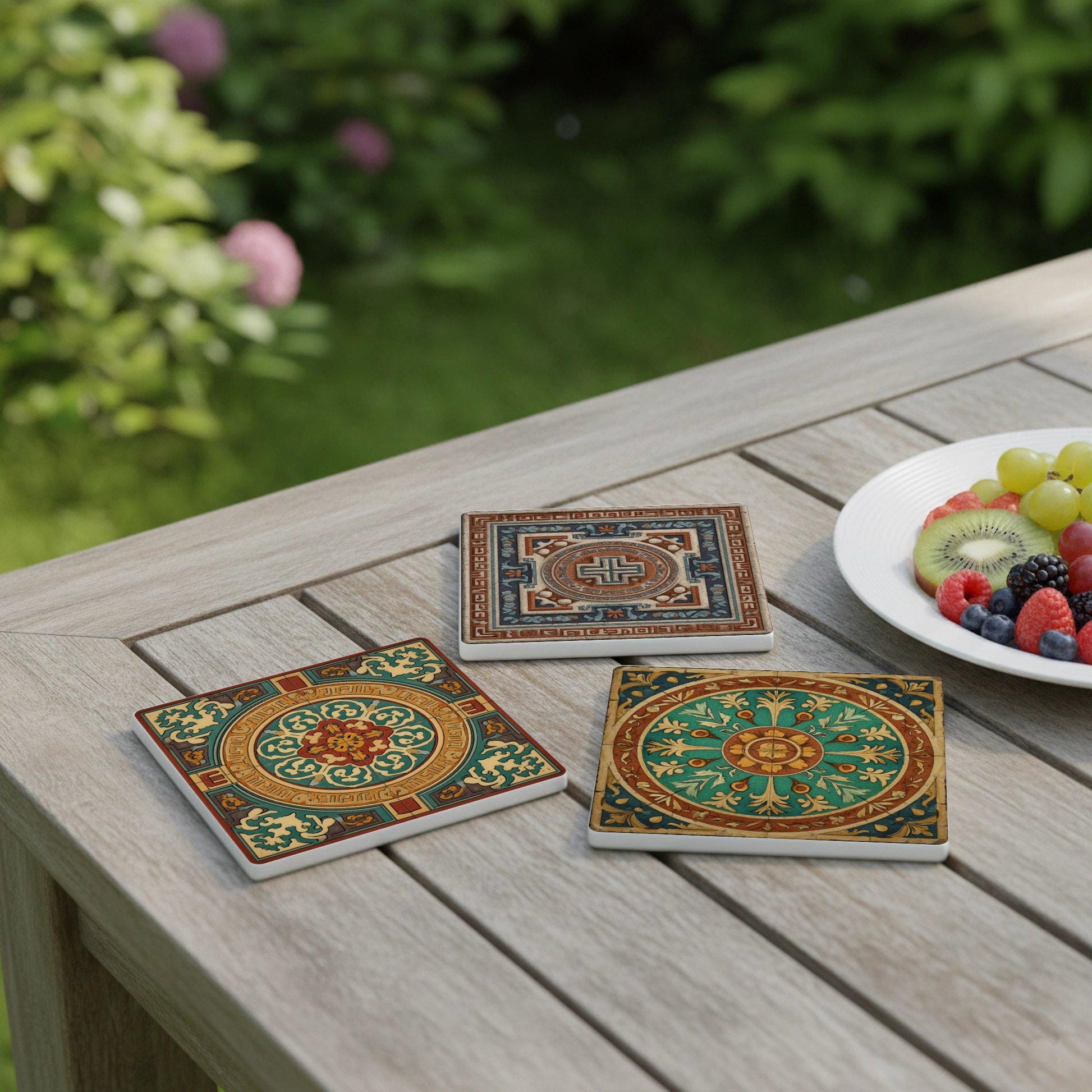 Ceramic Coasters Secesión of Belgrado — Design-Lover's Table Set