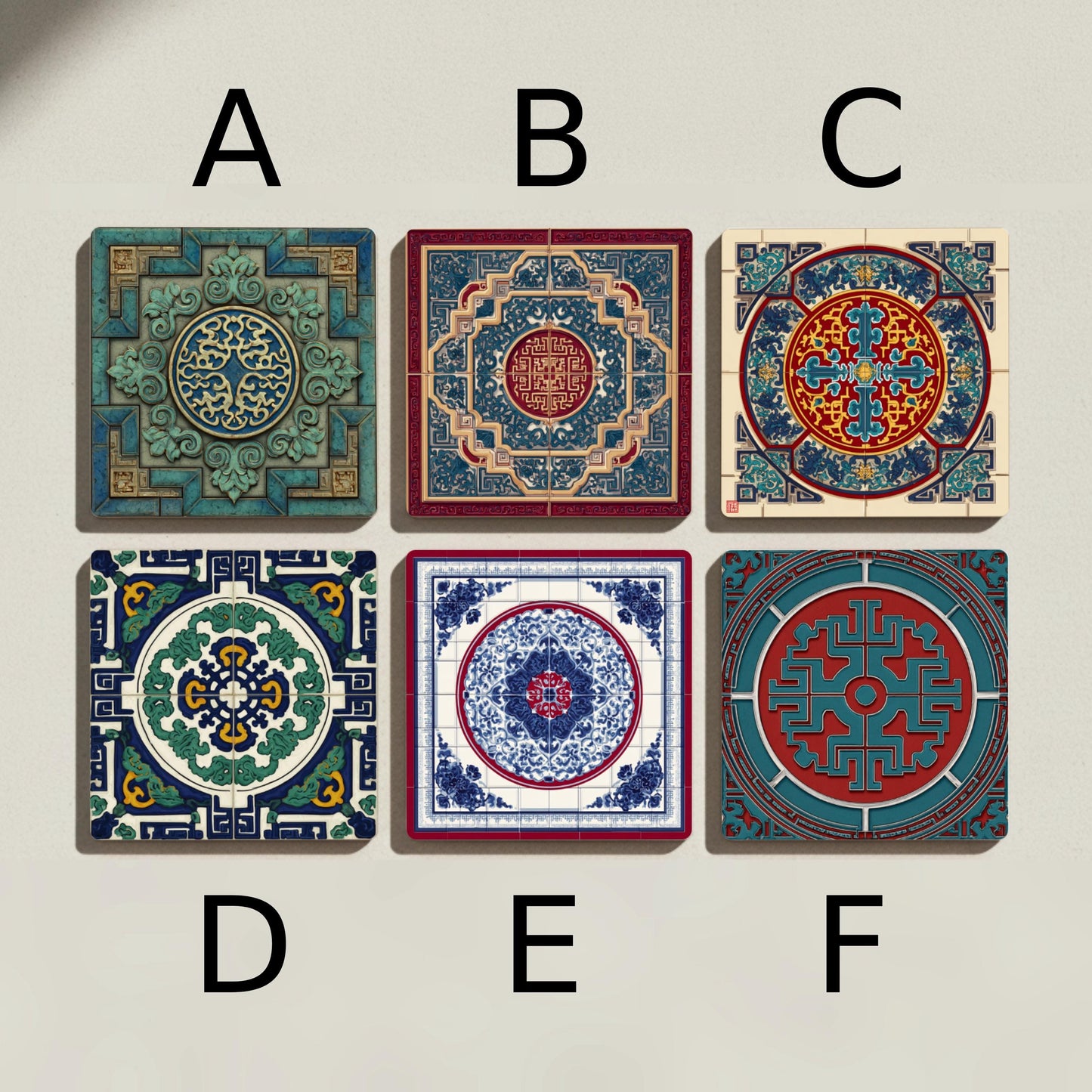 Dinastía Qing · Dessous de Verre avec Liège — Set de Table pour Amateurs de Design