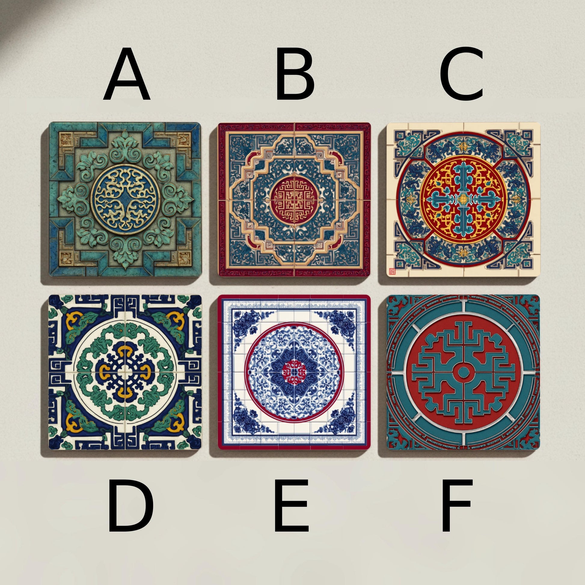 Dinastía Qing · Dessous de Verre avec Liège — Set de Table pour Amateurs de Design