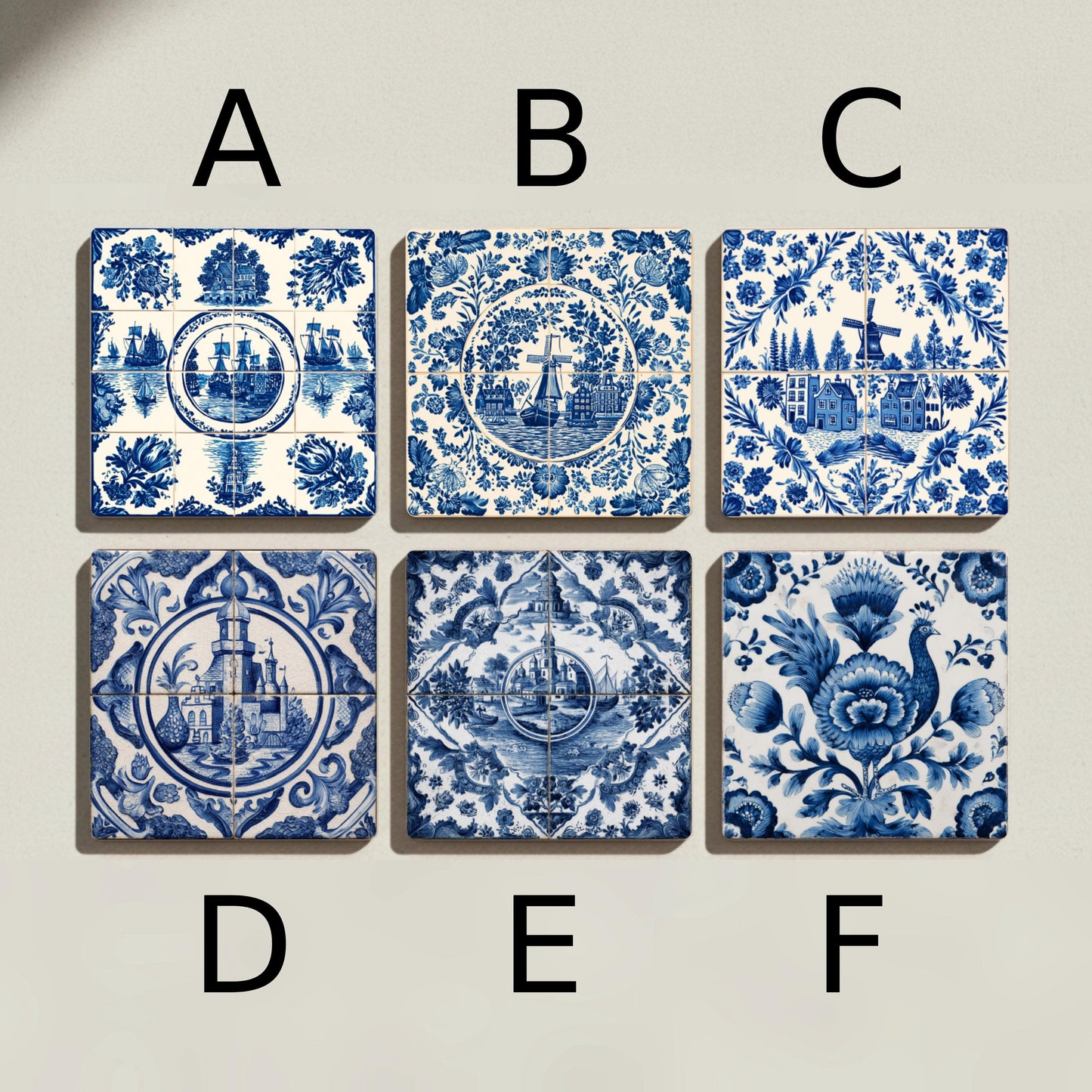 Posavasos Azulejos de Delft
